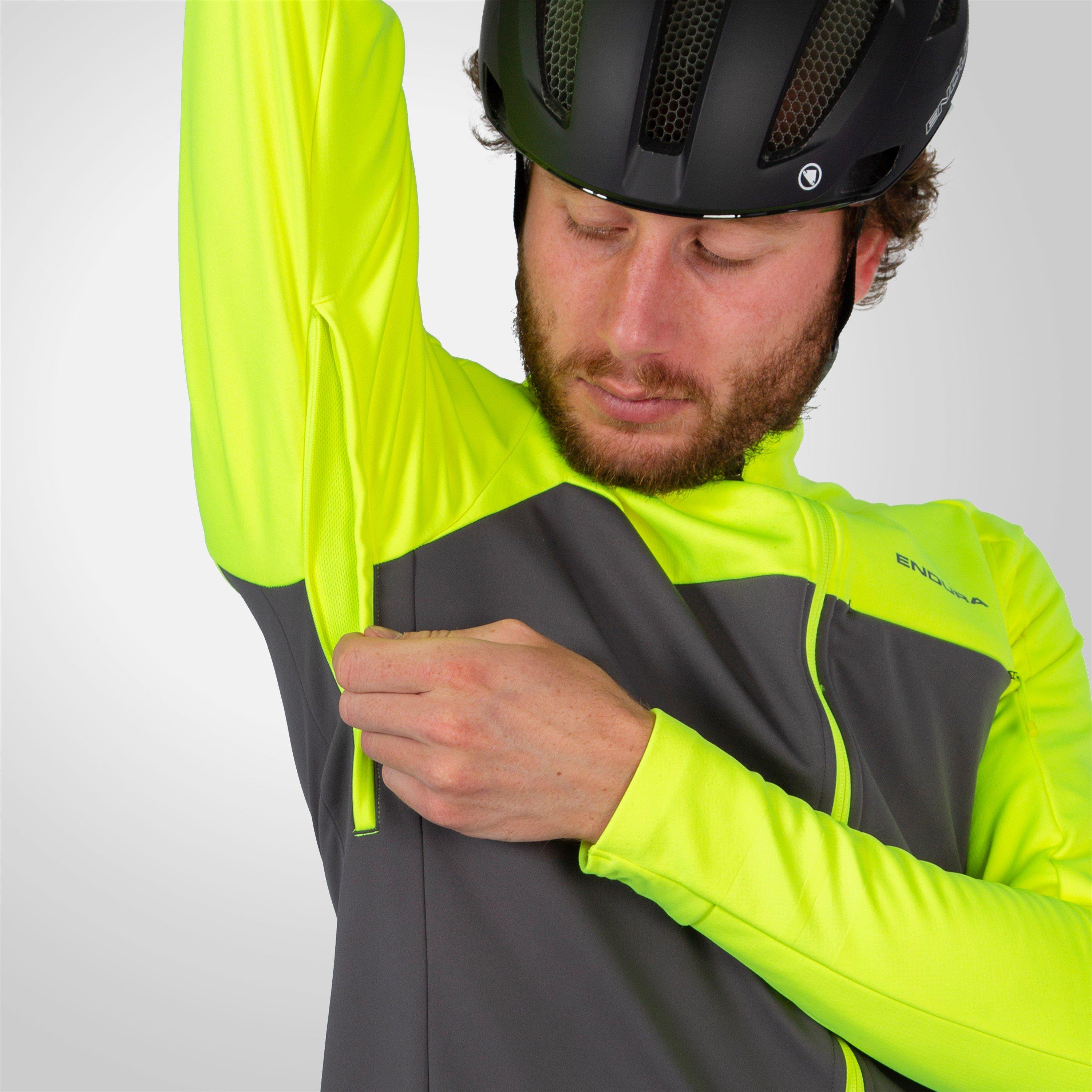 Yellow - Endura - Men's Windchill II Windproof Long Sleeve Performance Cycling Jacket - 10