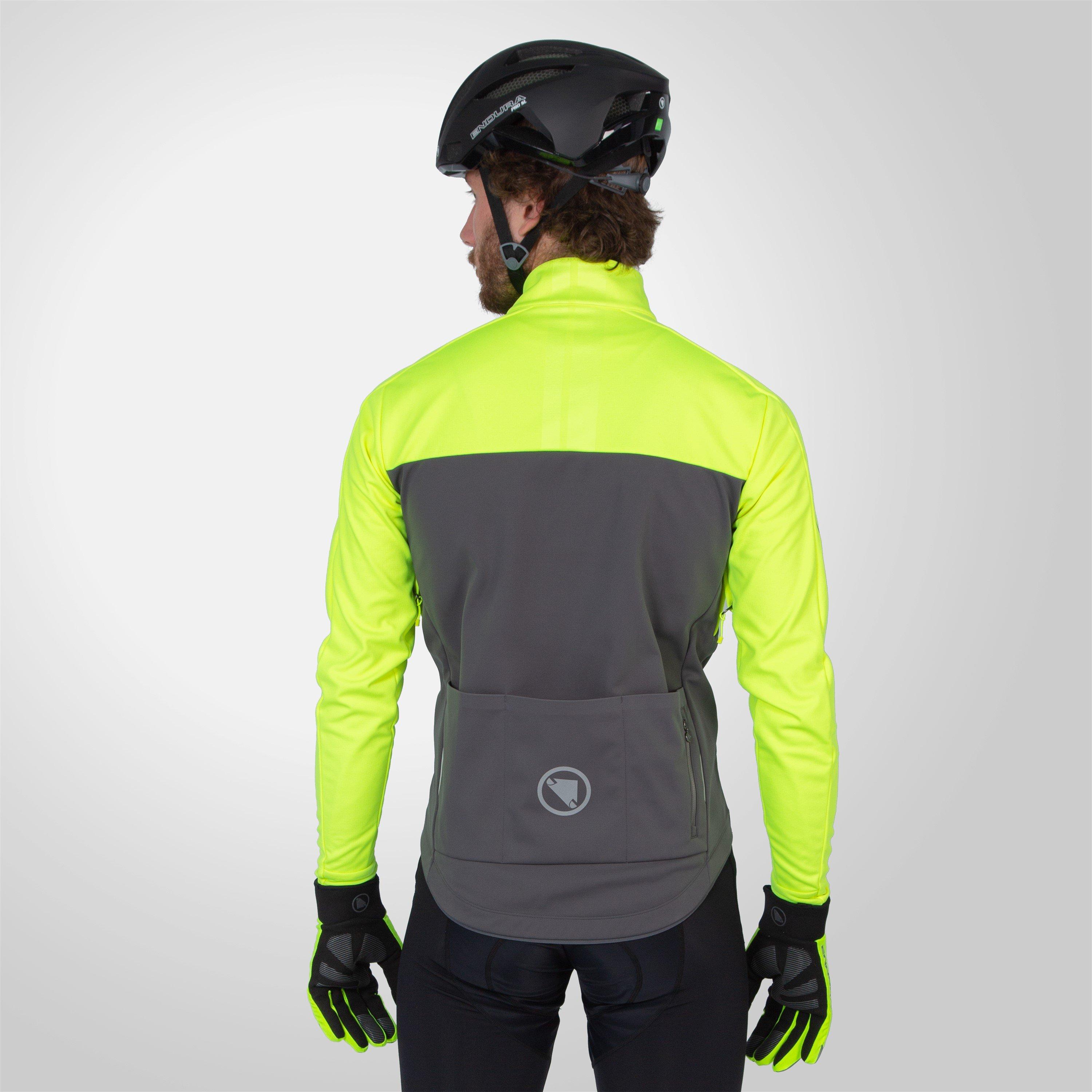 Yellow - Endura - Men's Windchill II Windproof Long Sleeve Performance Cycling Jacket - 3