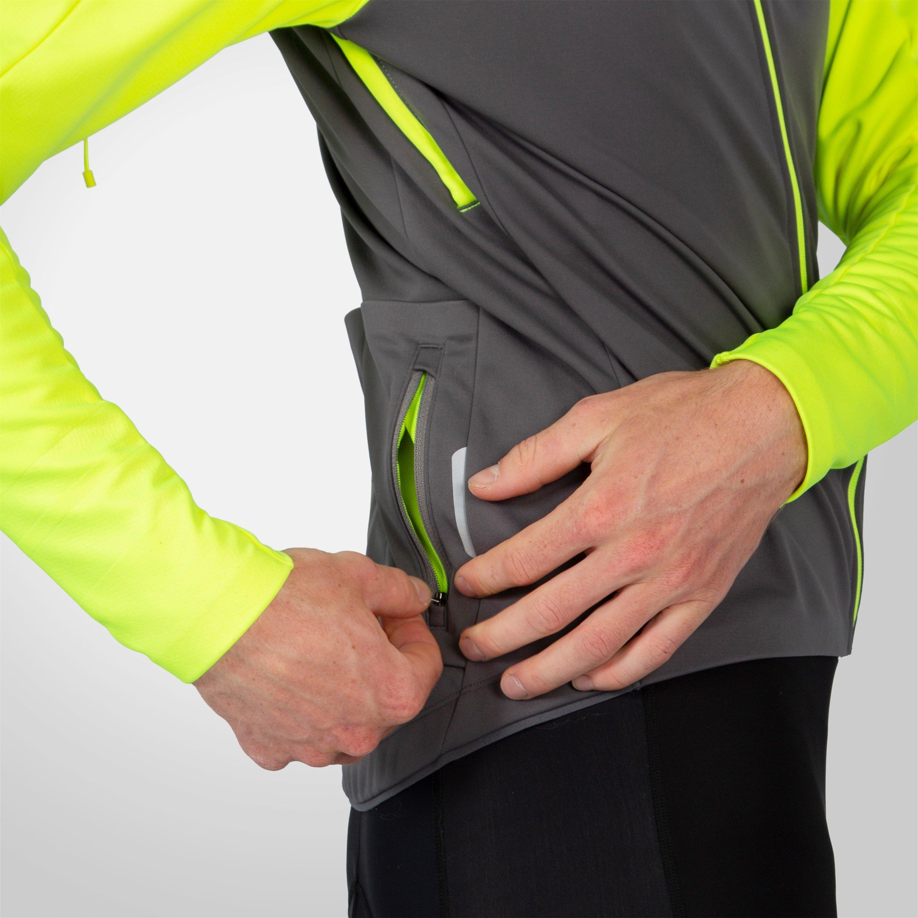 Yellow - Endura - Men's Windchill II Windproof Long Sleeve Performance Cycling Jacket - 6