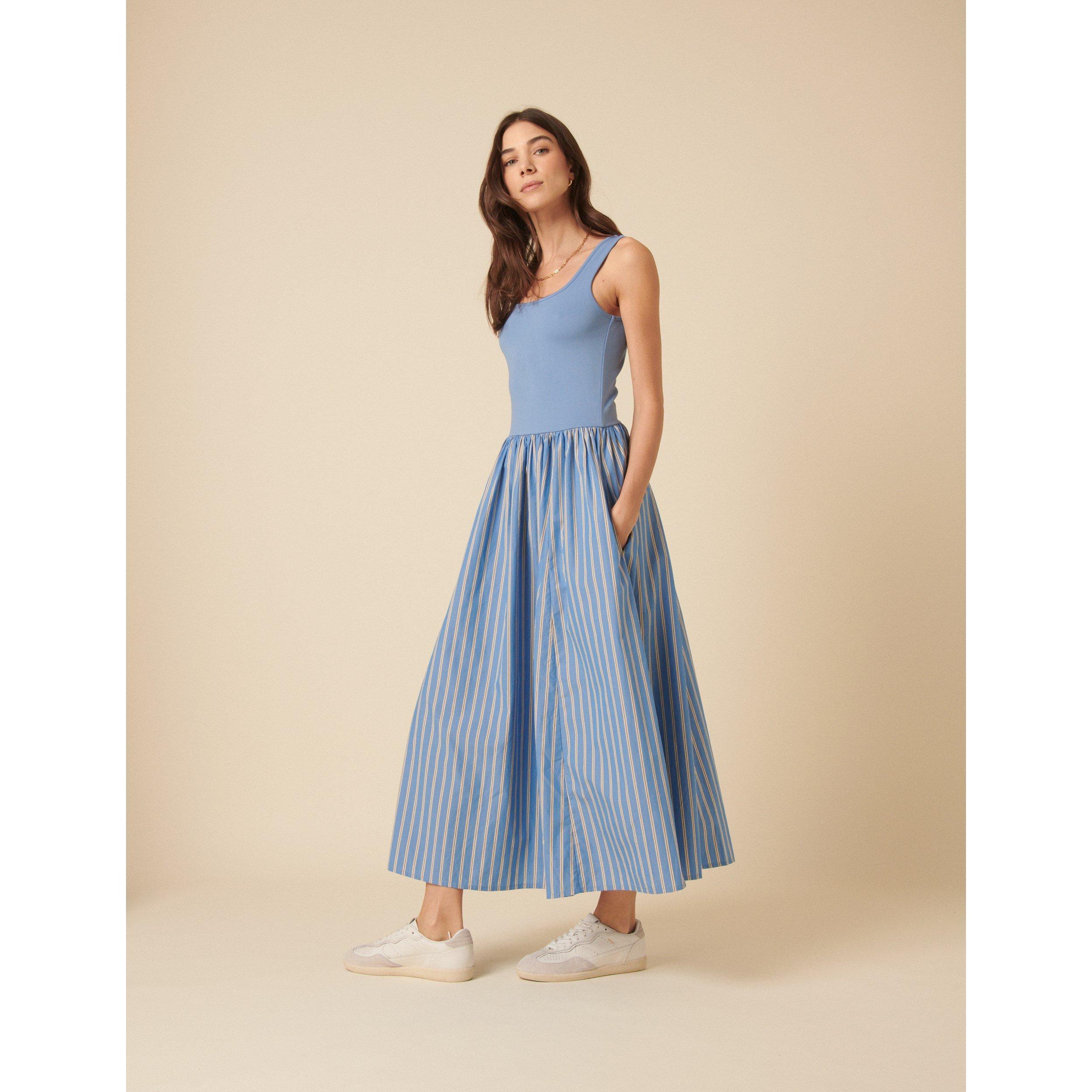 Blue - Nobodys Child - Women's Colorado Skater Midi T-Shirt Dress - 2