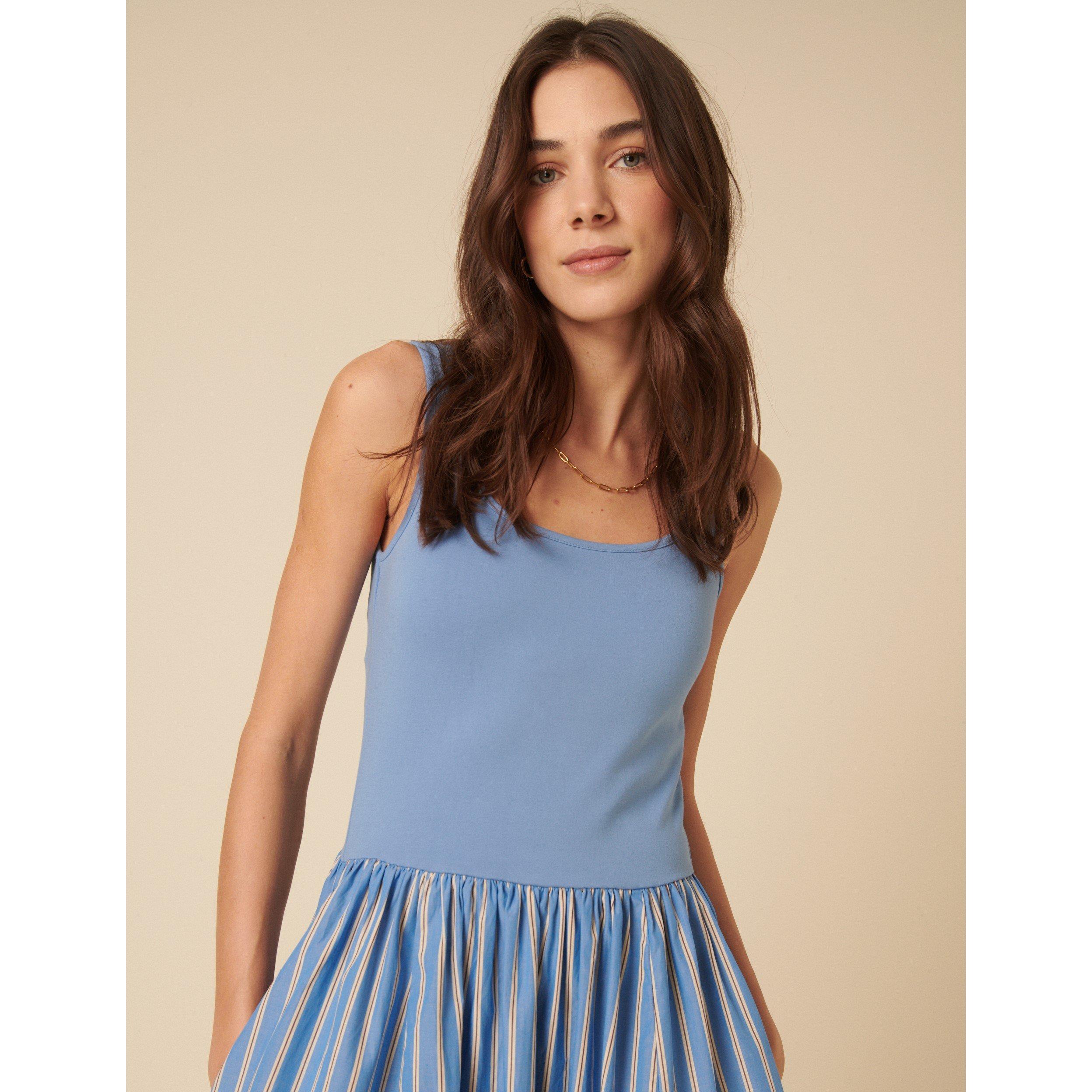 Blue - Nobodys Child - Women's Colorado Skater Midi T-Shirt Dress - 3