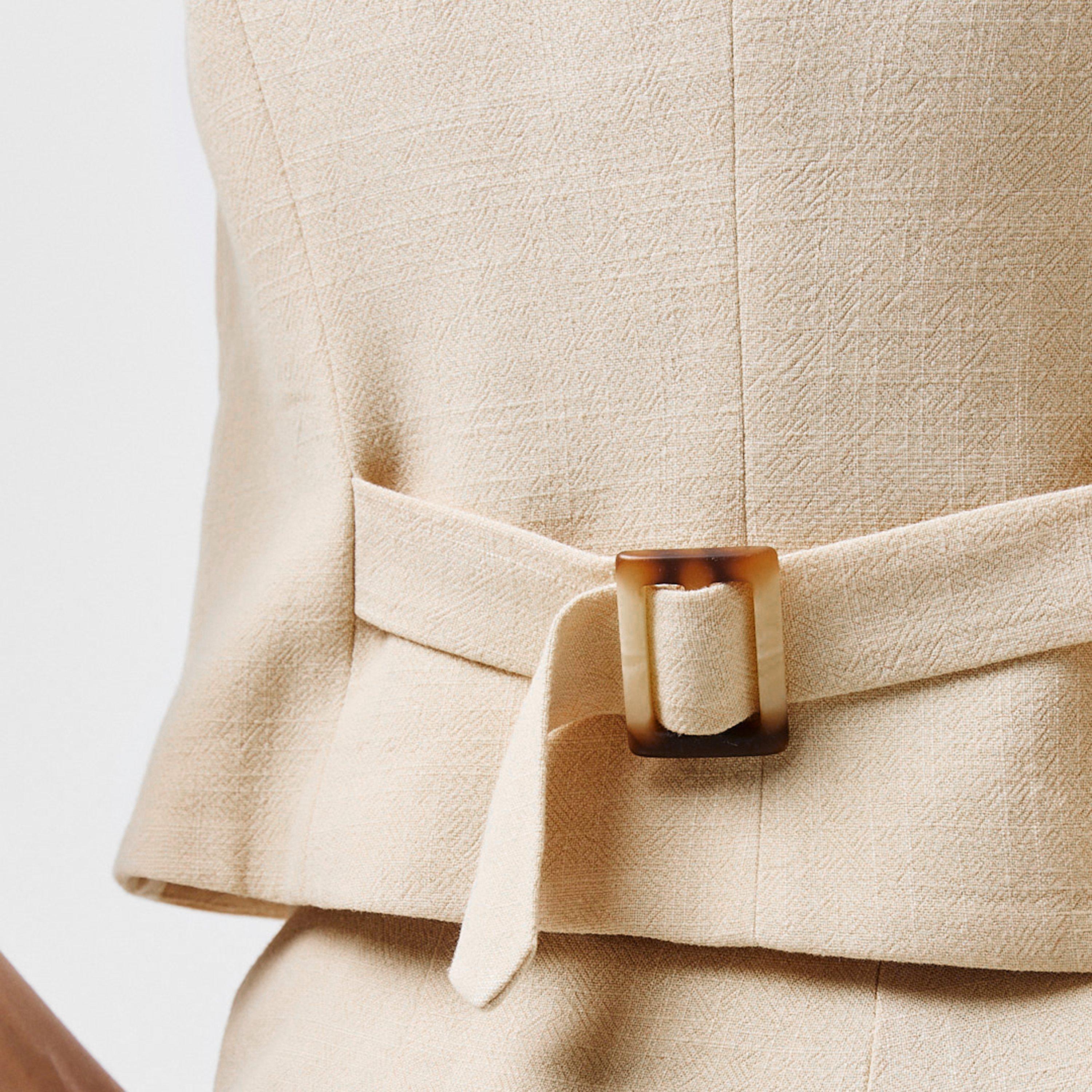 Cream - Nobodys Child - Women's Cropped Waistcoat - 5