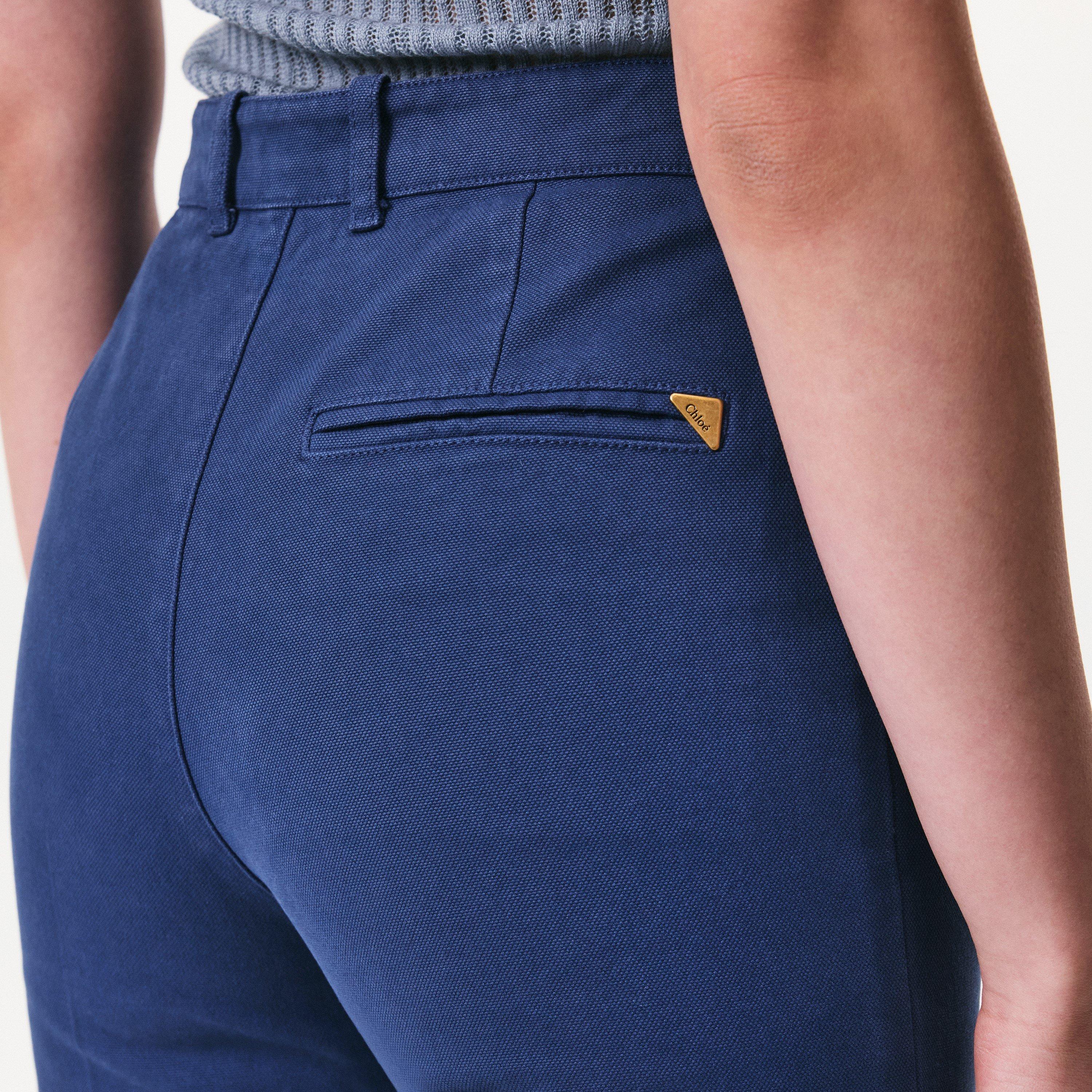 Deep Blue - Chloe - Women's Bell Cotton Wide Leg Jeans - 4