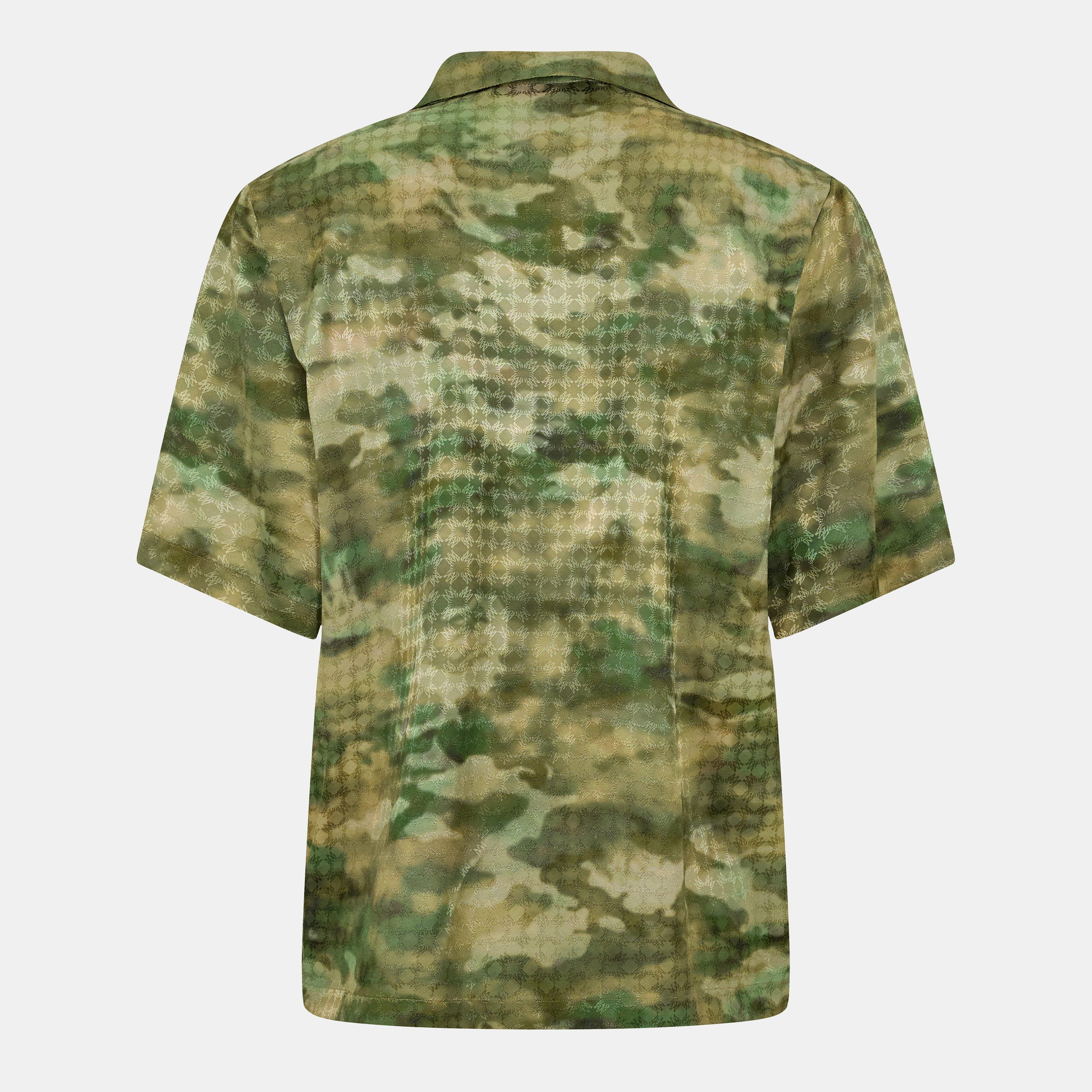 Camo - Amiri - Men's MA Camo Short Sleeve Bowling Shirt - 2