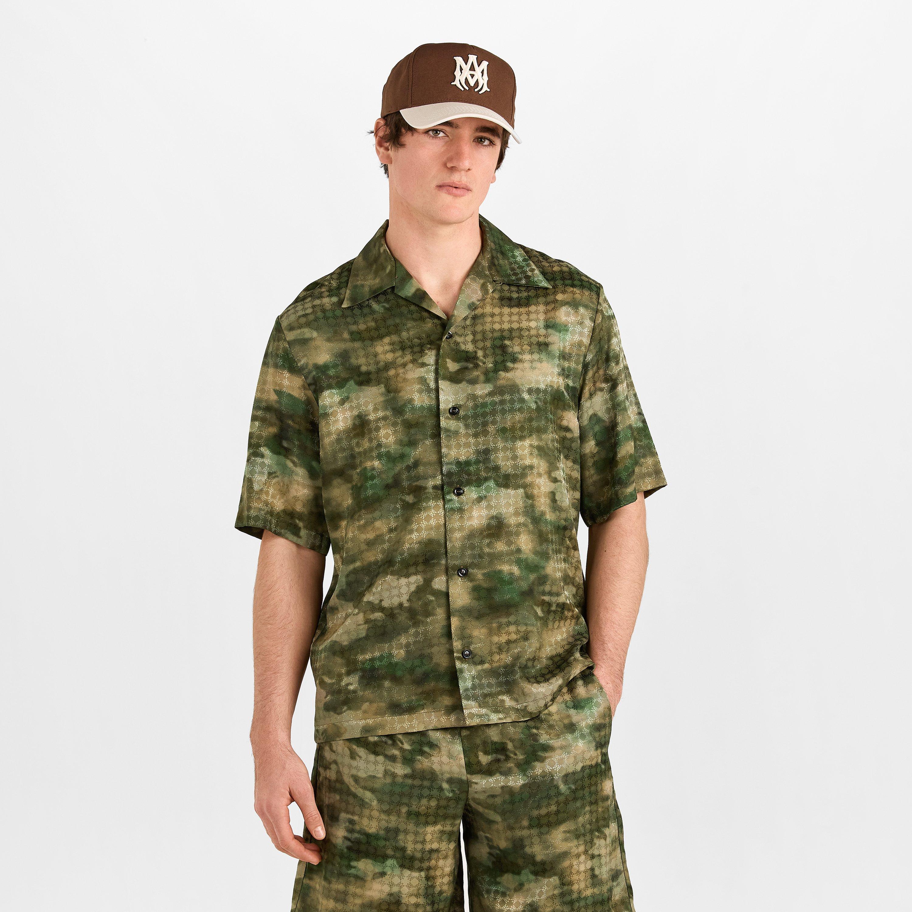 Camo - Amiri - Men's MA Camo Short Sleeve Bowling Shirt - 3
