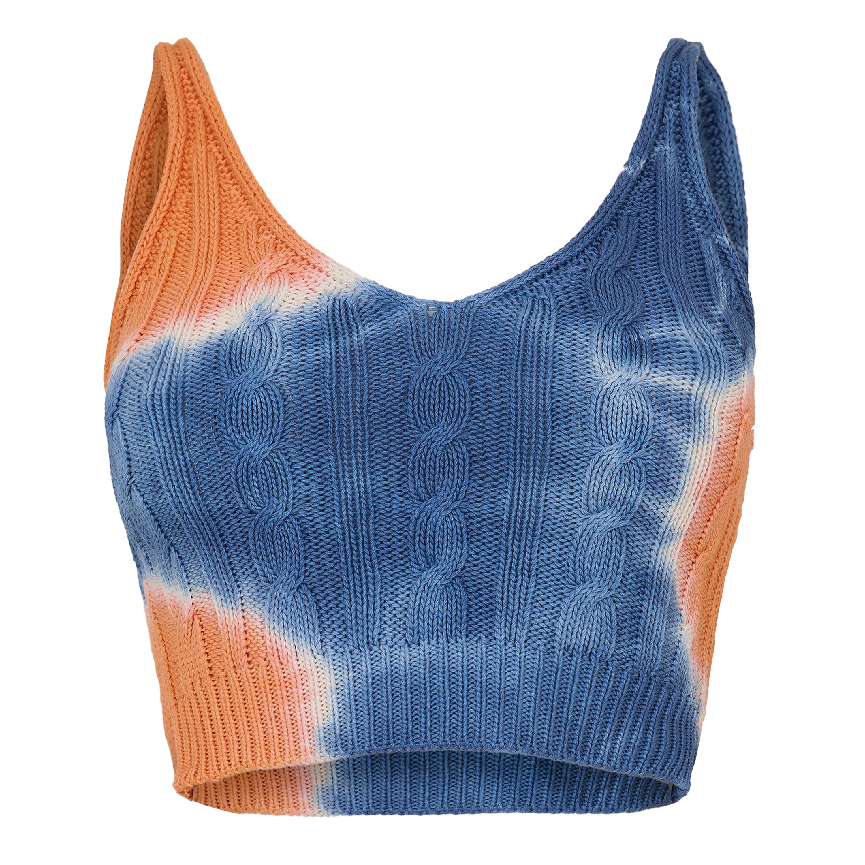 Orange+Blue - Diesel - Women's Mila Maglia Knitted Top - 1