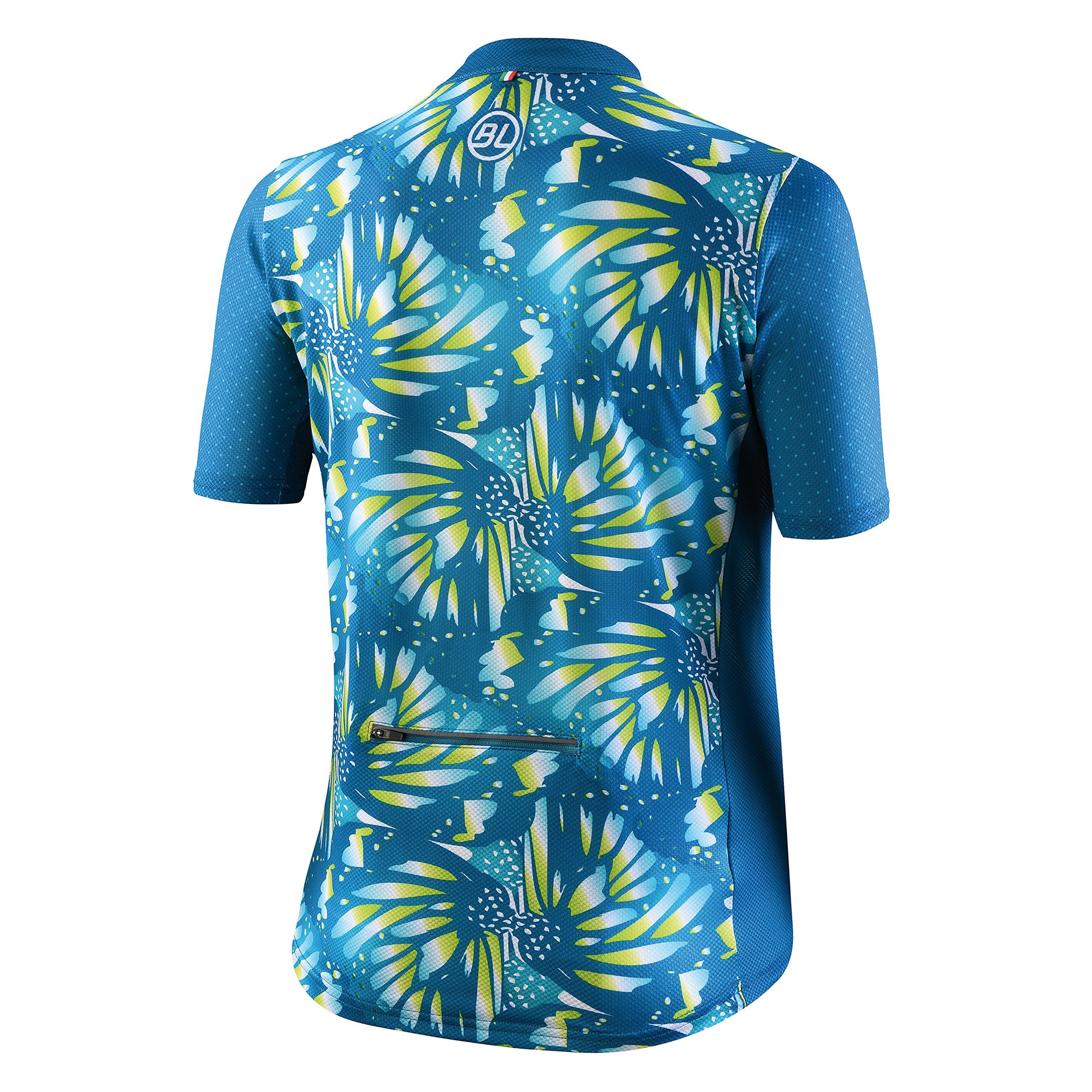 Turquoise - Bicycle Line - Women's Dalia Short Sleeve UPF 30+ Loose Fit Cycling Jersey - 2