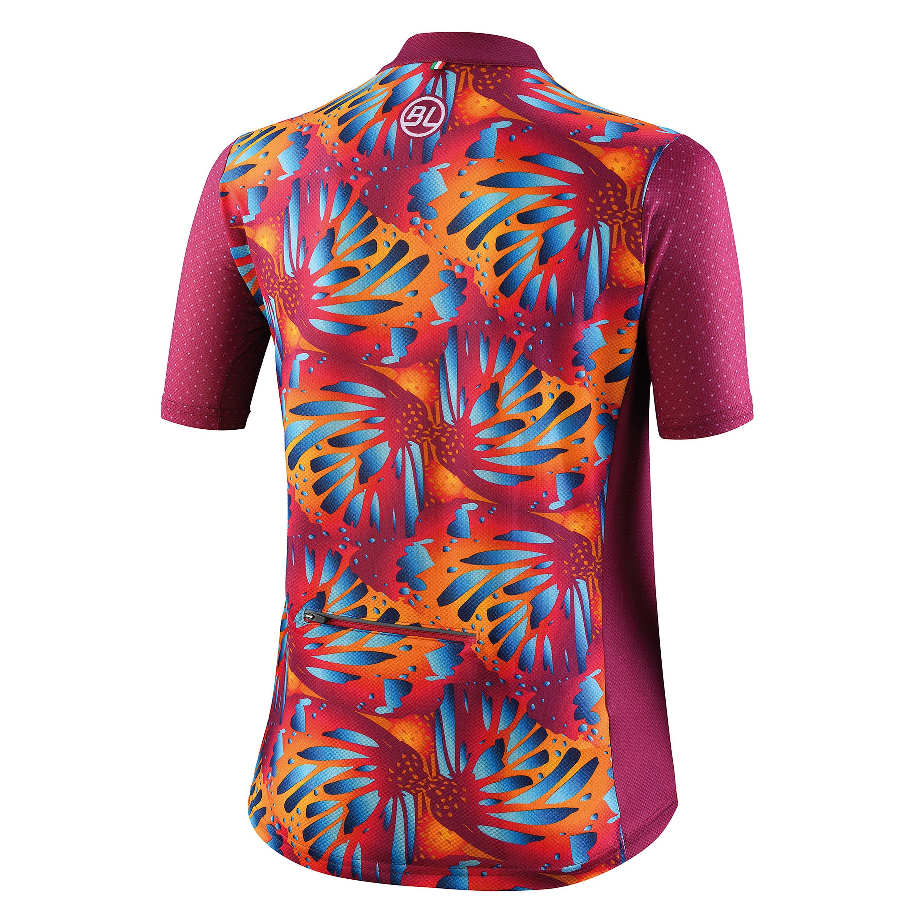 Purple - Bicycle Line - Women's Dalia Short Sleeve UPF 30+ Loose Fit Cycling Jersey - 2