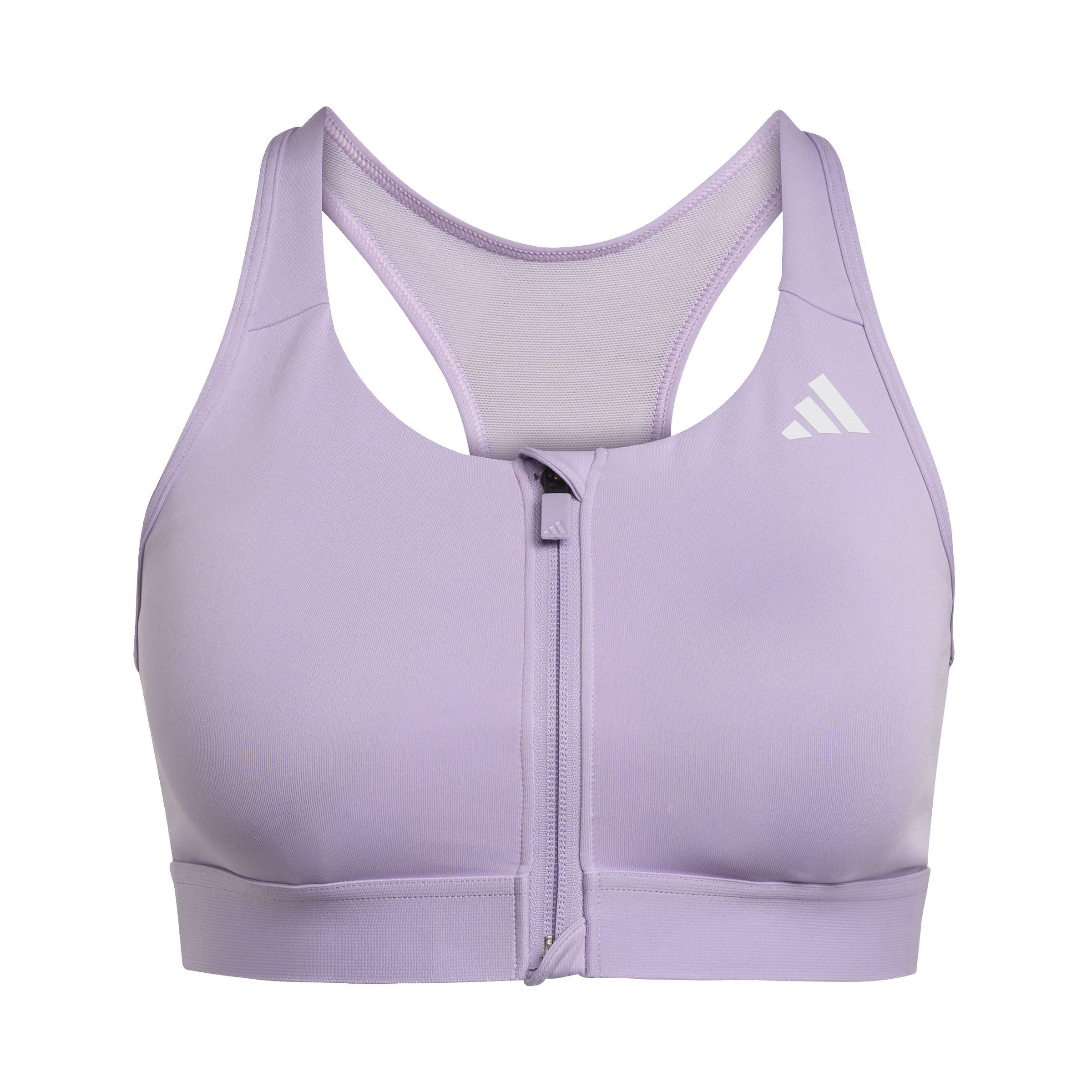 adidas Powerreact Training Womens Medium-Support Zip Bra
