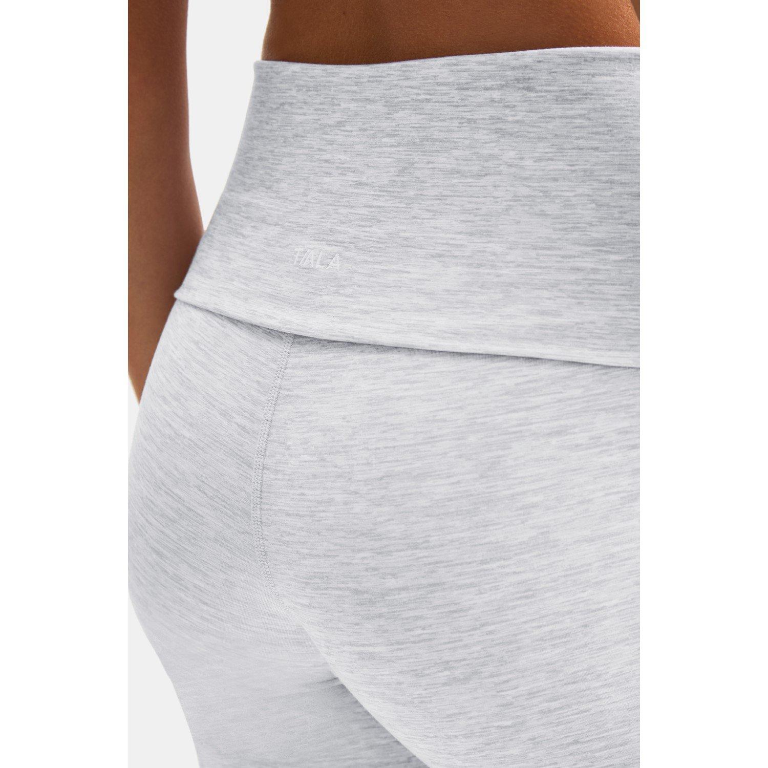 Grey Marl - TALA - TALA DAYFLEX FOLD WAIST FLARED TROUSERS 30 - 4