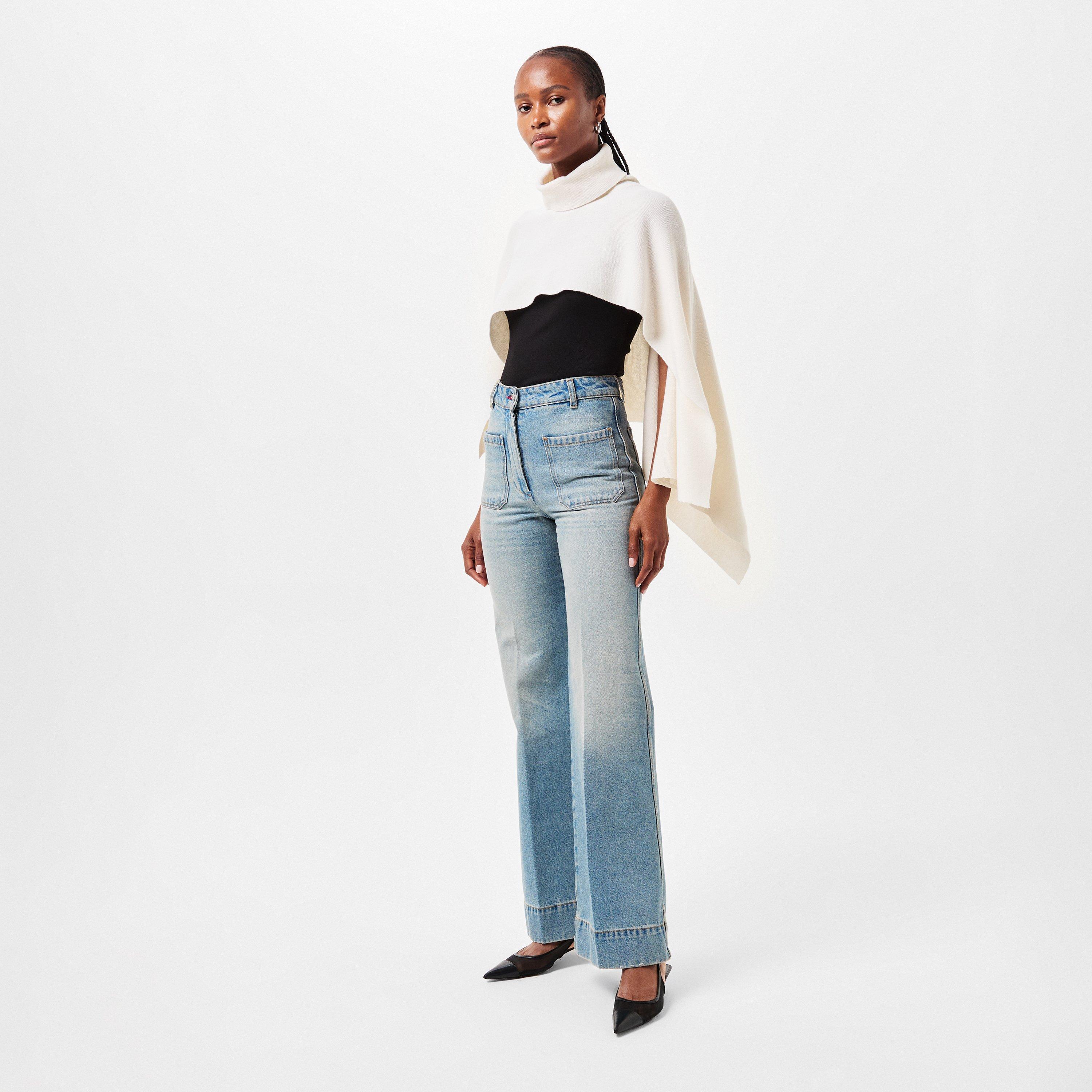 Cream - Magda Butrym - Women's Knitted Crew Neck Jumper - 6