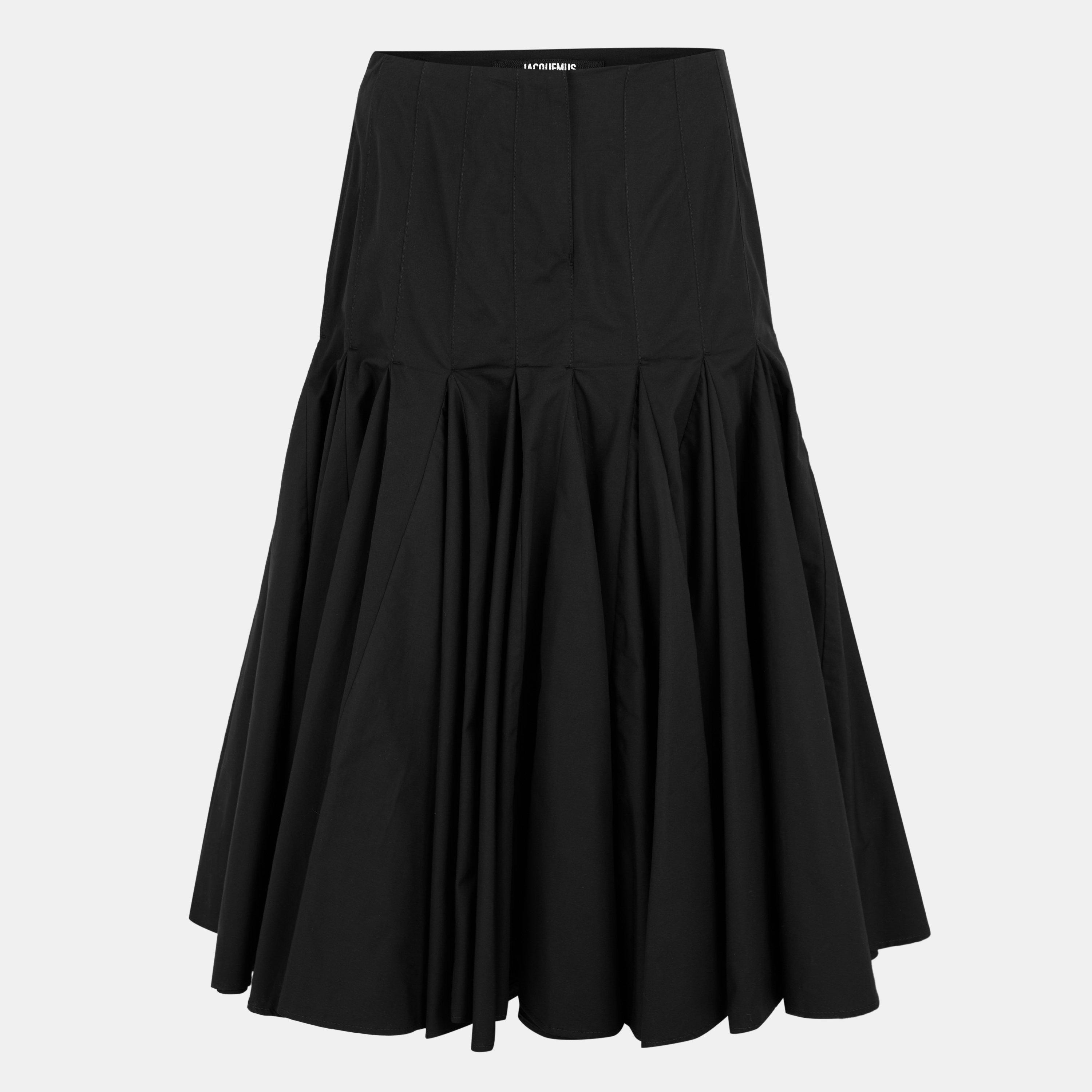 Black - Jacquemus - Agave Pleated Skirt - 1