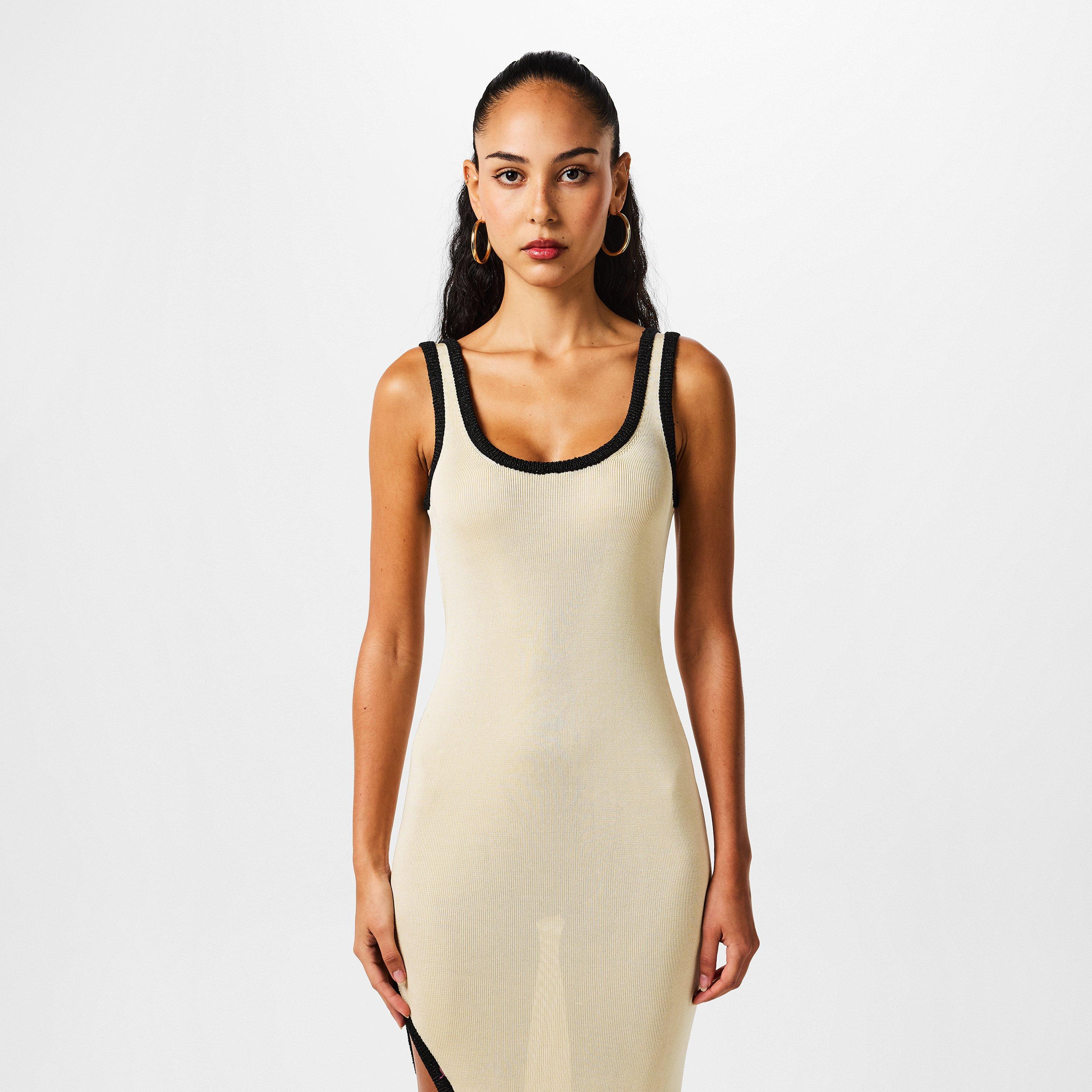 Champagne - Asta Resort - Naomi Split Dress - 3