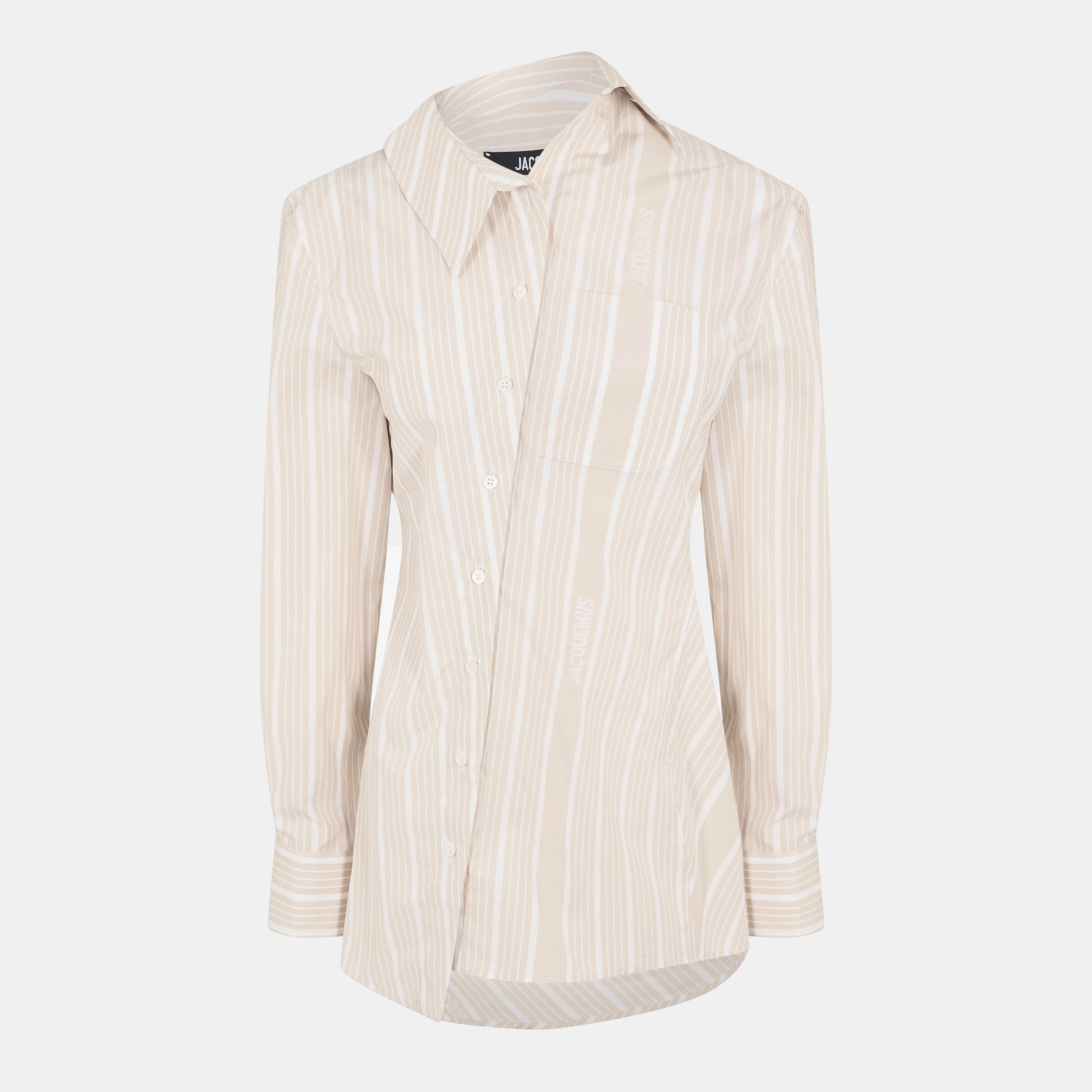 Jacquemus Women's Jacquard Pablo Long-Sleeve Patterned Shirt