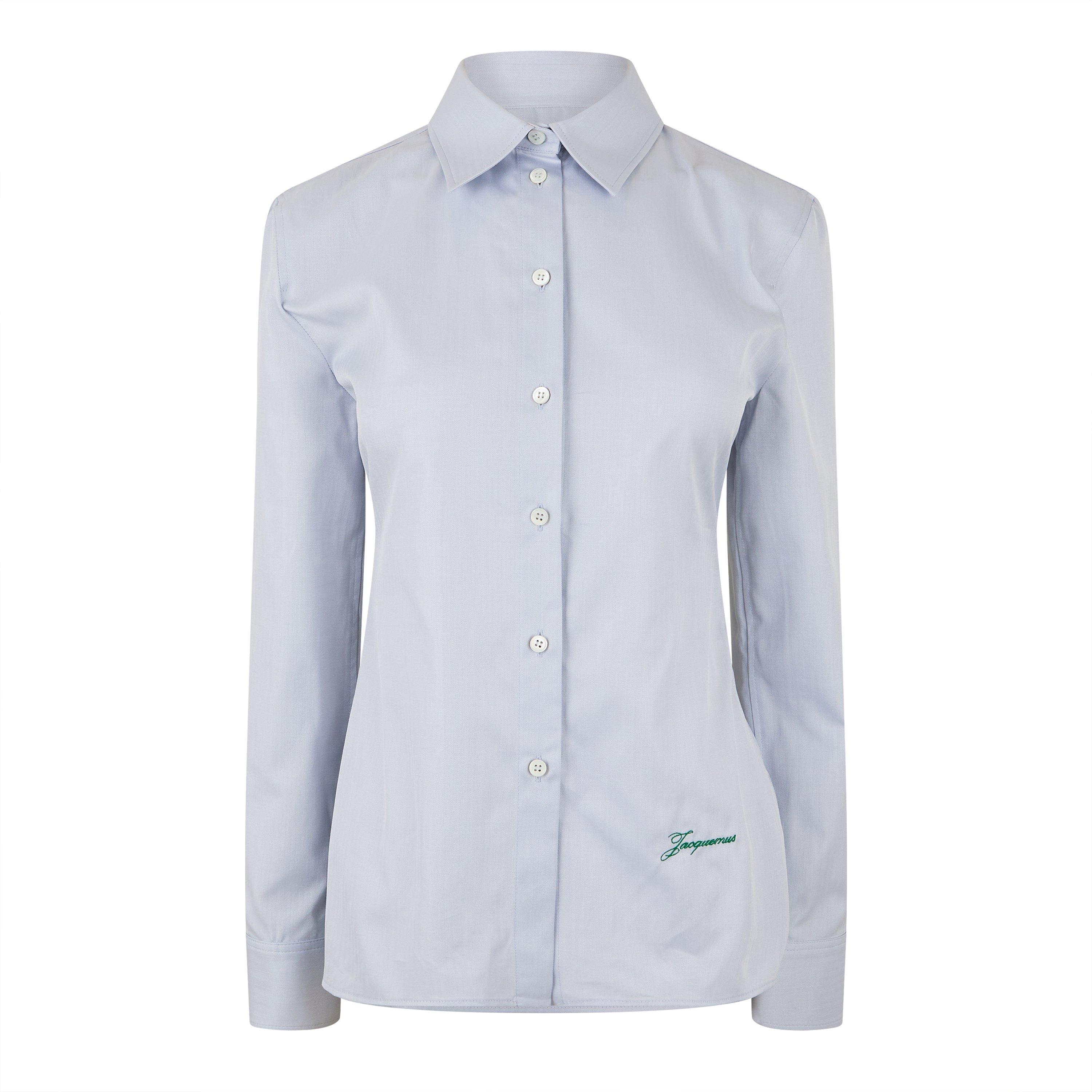 Light Grey - Jacquemus - Women's Long-Sleeve Patterned Shirt - 6