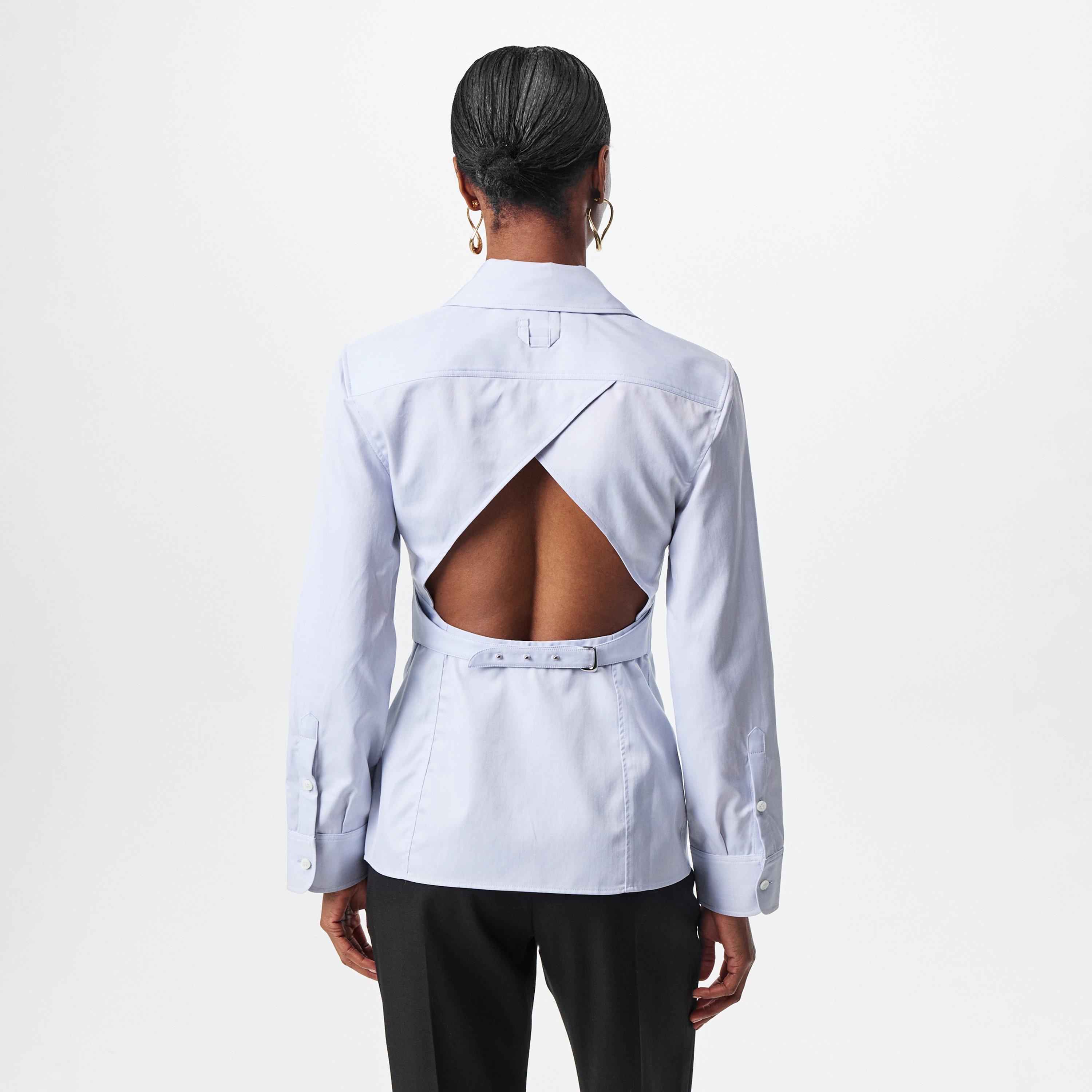 Light Grey - Jacquemus - Women's Long-Sleeve Patterned Shirt - 3