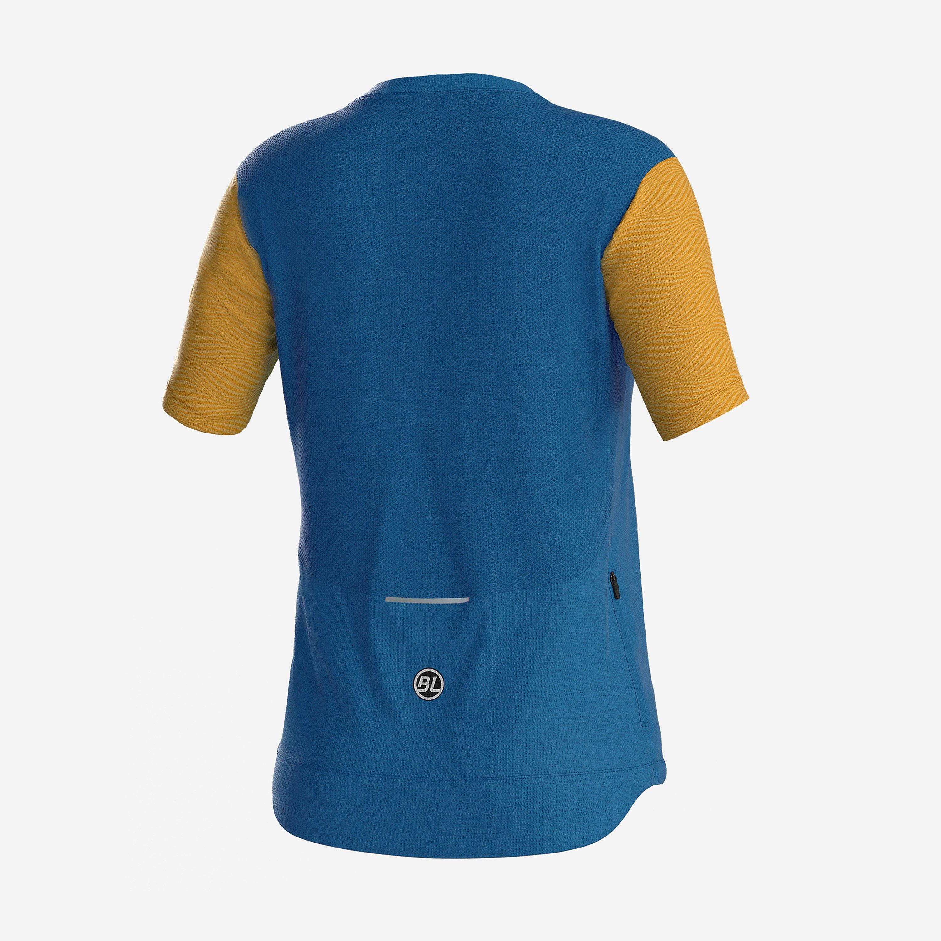 Avio Blue - Bicycle Line - Women's ZOE Half Zip Short Sleeve Cycling Jersey - 2