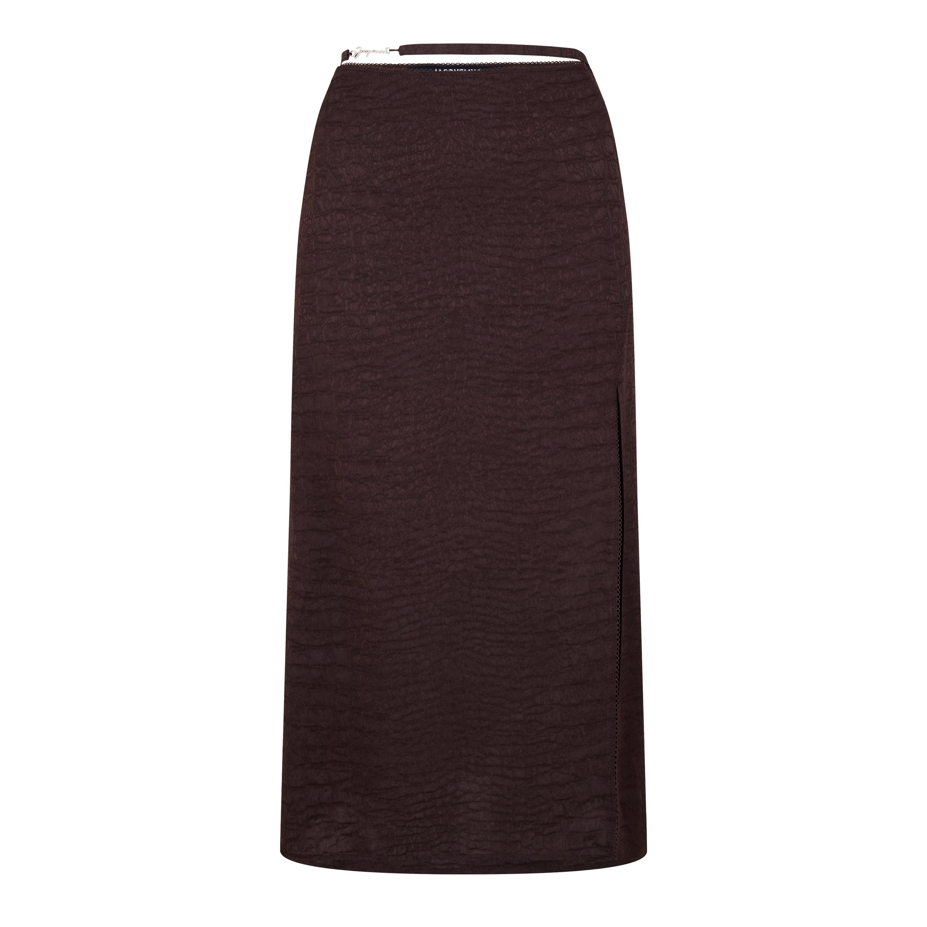 Croco Brown - Jacquemus - Jupe Notte Midi Skirt - 1