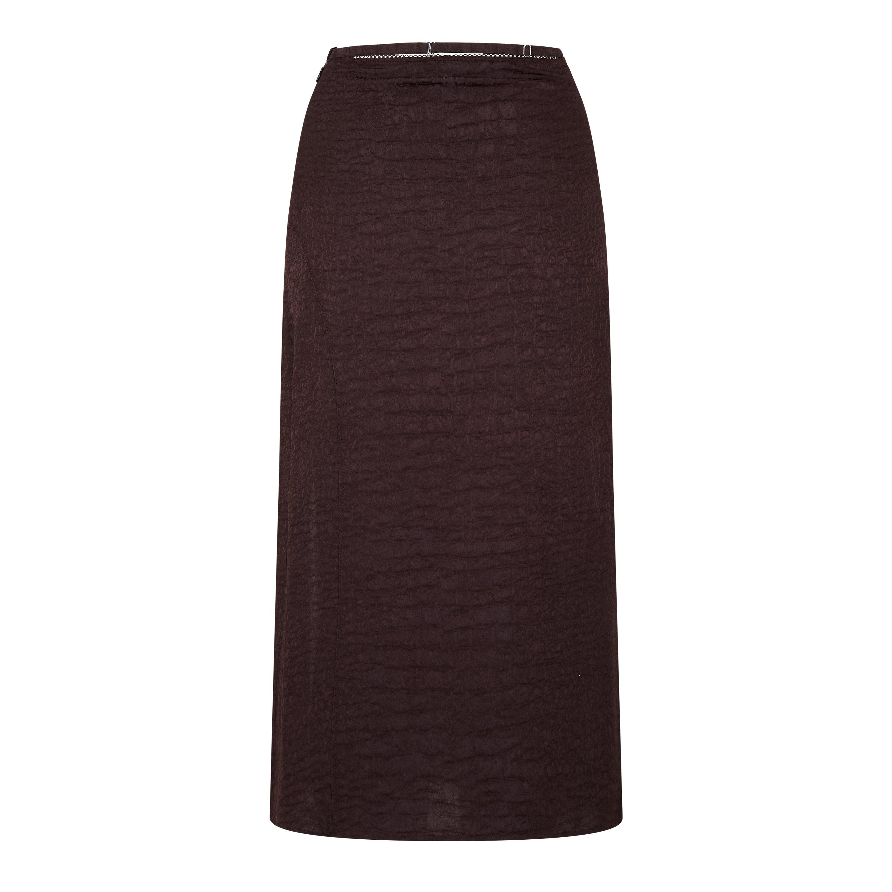 Croco Brown - Jacquemus - Jupe Notte Midi Skirt - 6