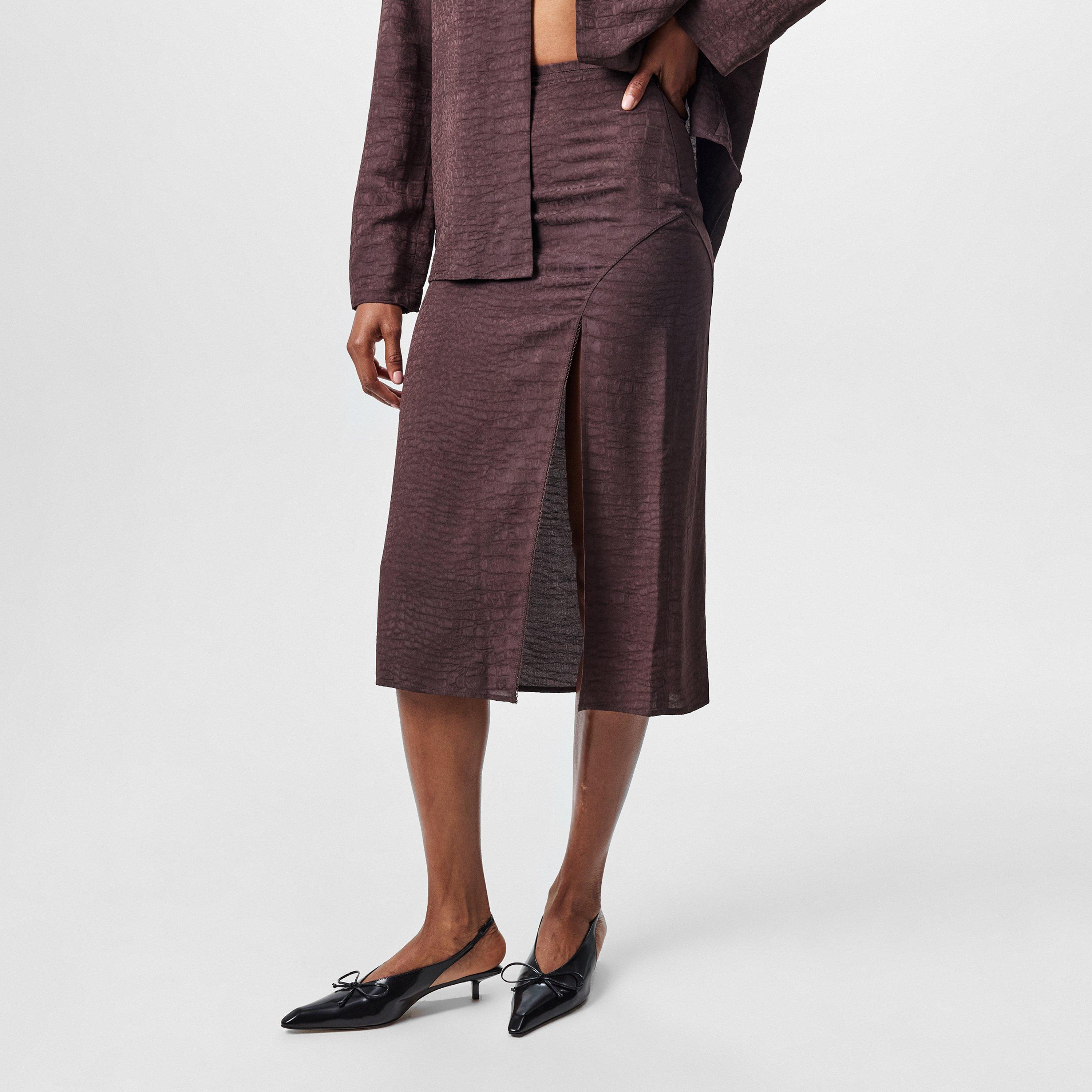 Croco Brown - Jacquemus - Jupe Notte Midi Skirt - 2