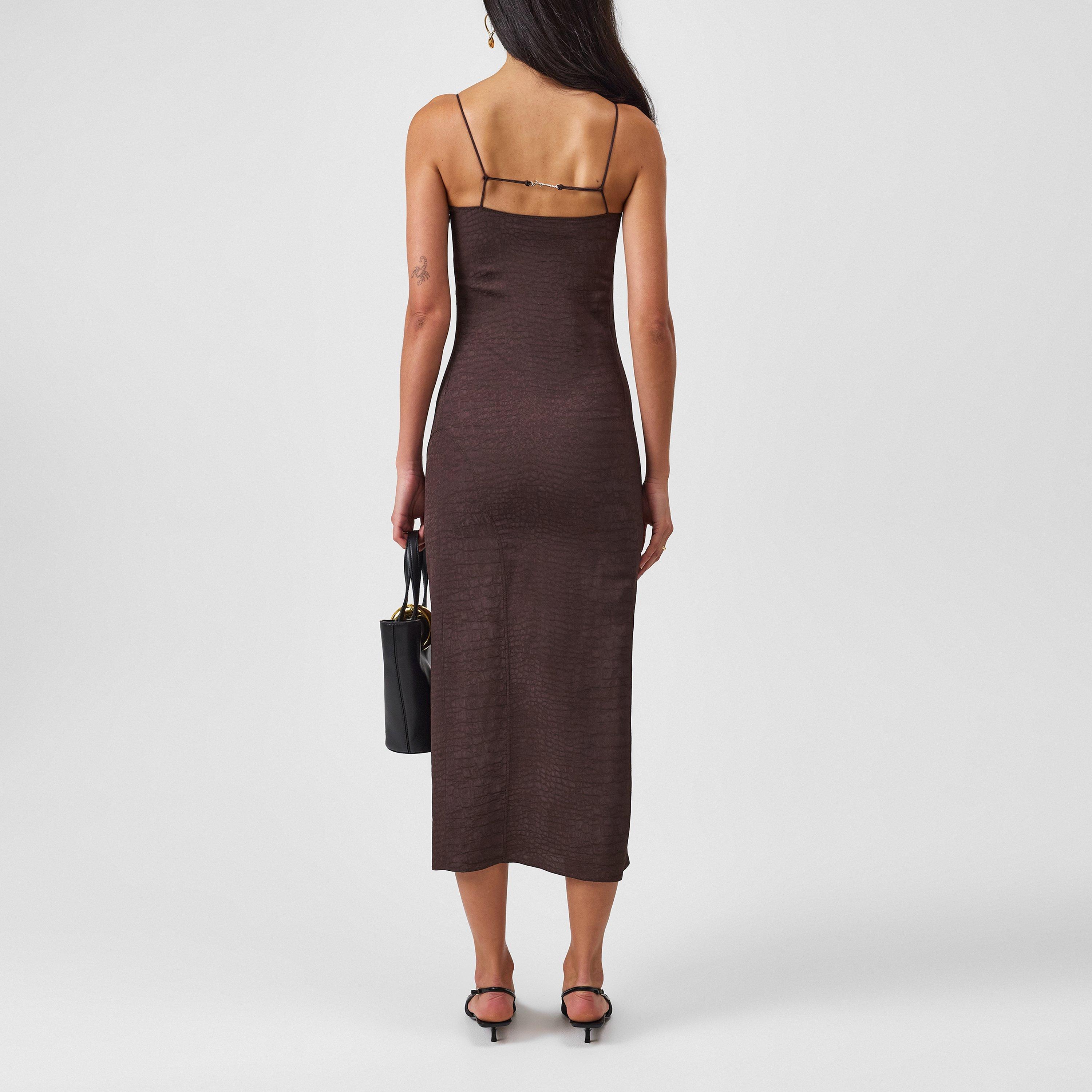 Croco Brown - Jacquemus - The Notte Dress - 3