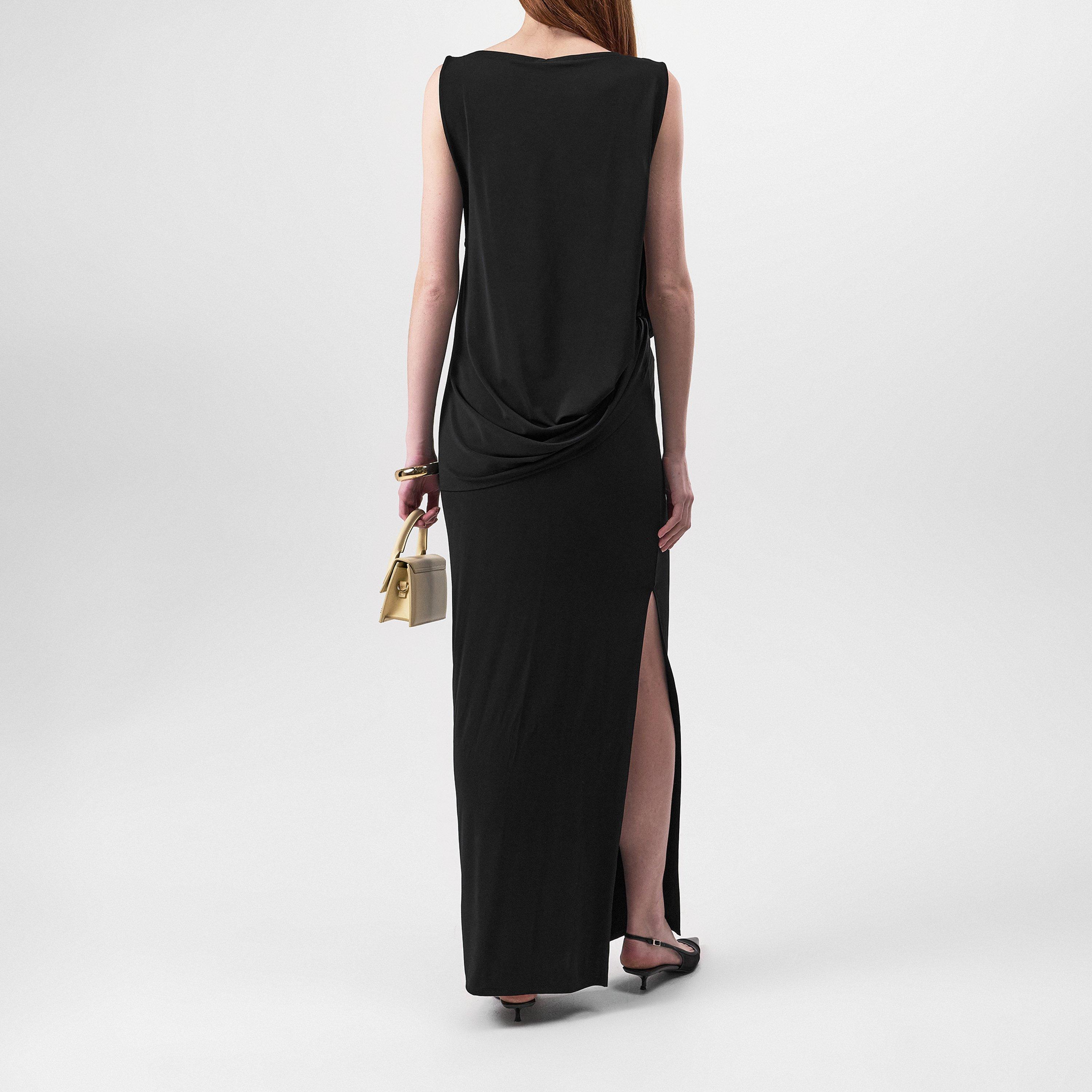 Black - Jacquemus - Women's Peplo Maxi Dress - 3