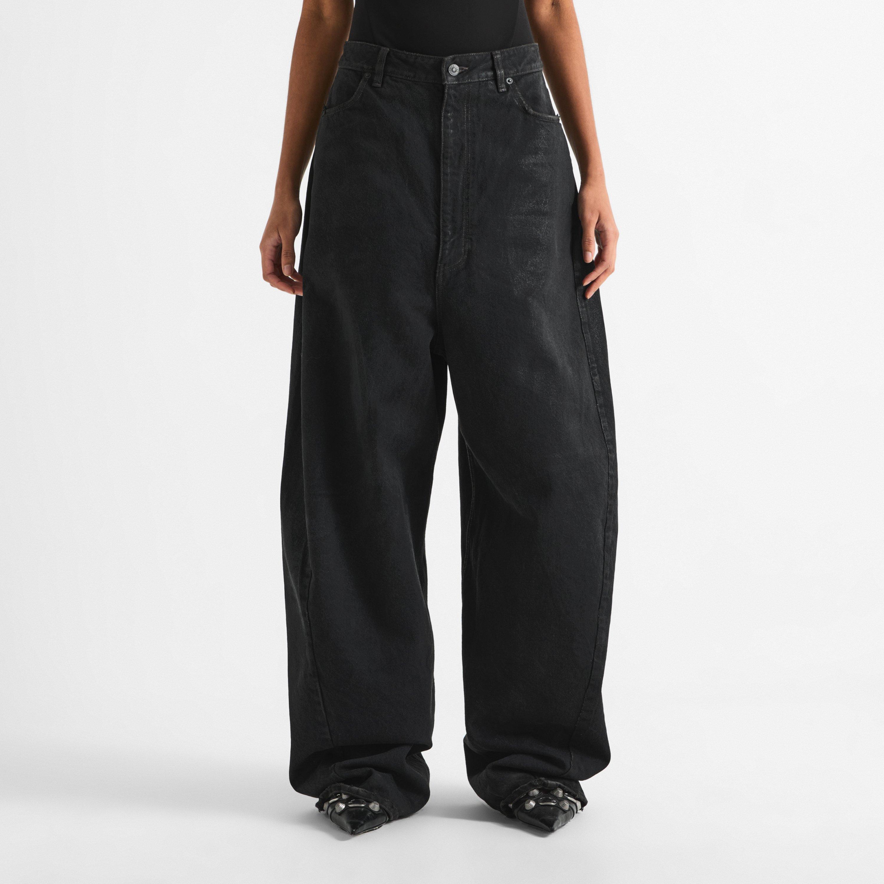 Vintage Black - Balenciaga - Bal Mid Barrel Jeans Ld64 - 3