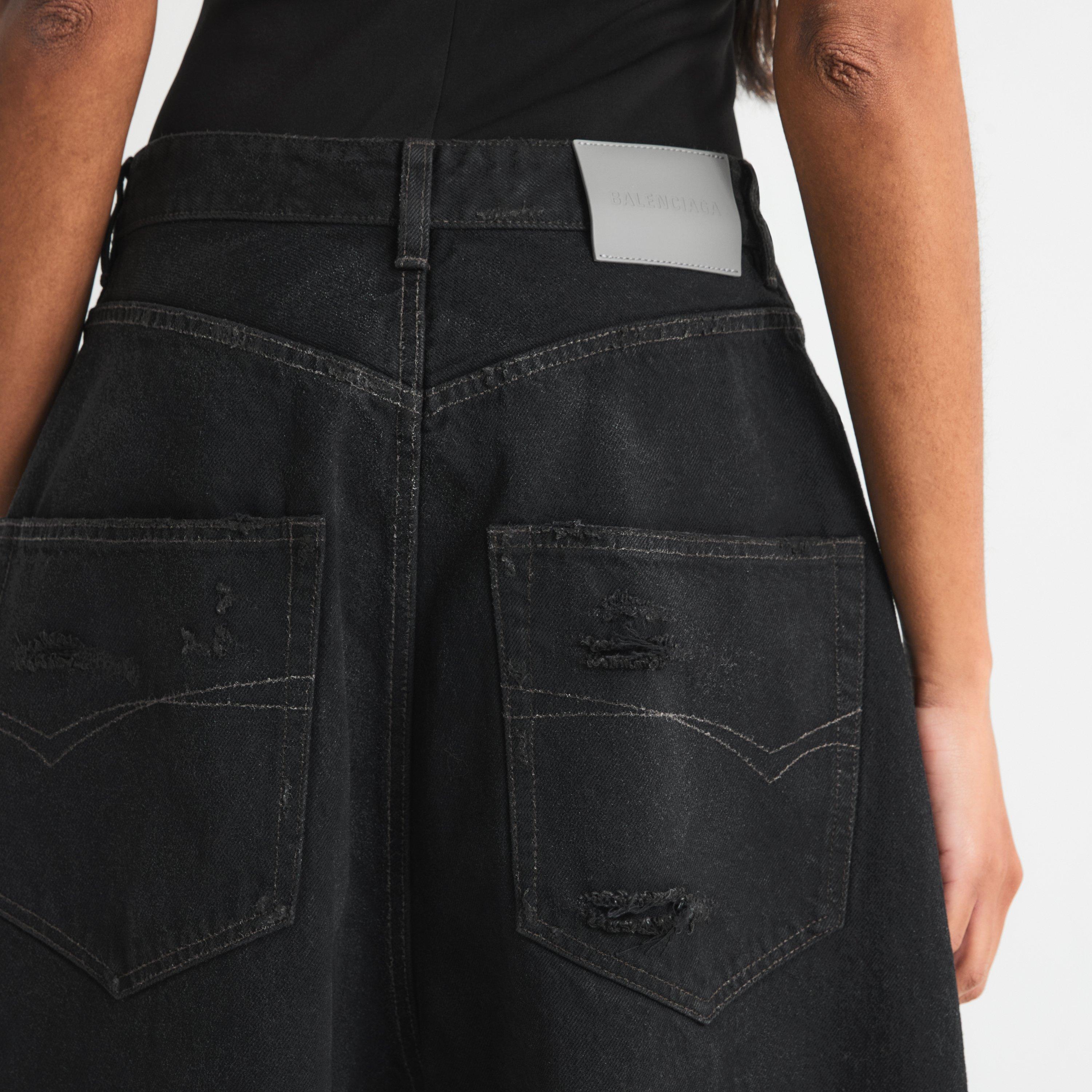 Vintage Black - Balenciaga - Bal Mid Barrel Jeans Ld64 - 5