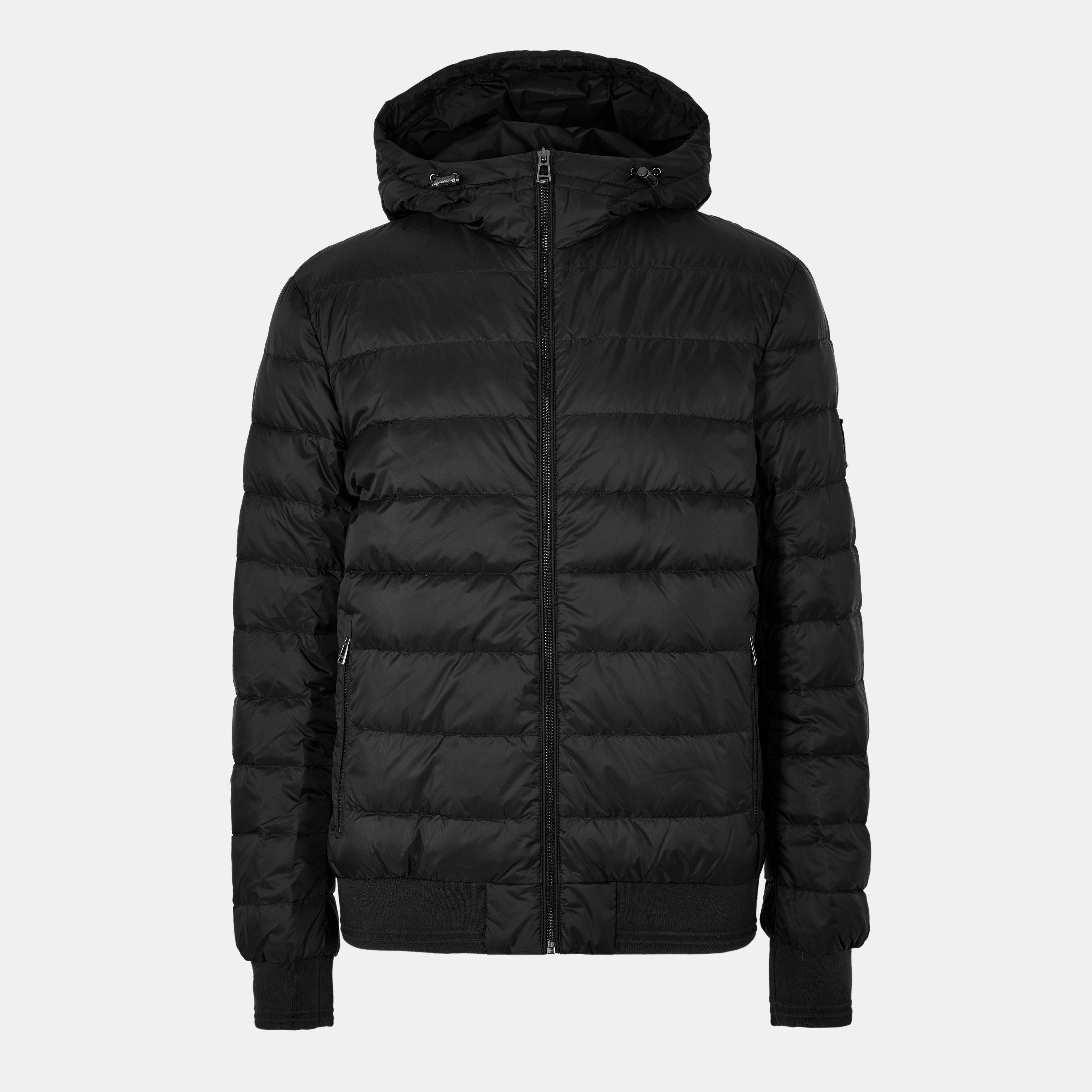 Belstaff Men's Waterproof Quilted Short Puffer Jacket - Black - L
