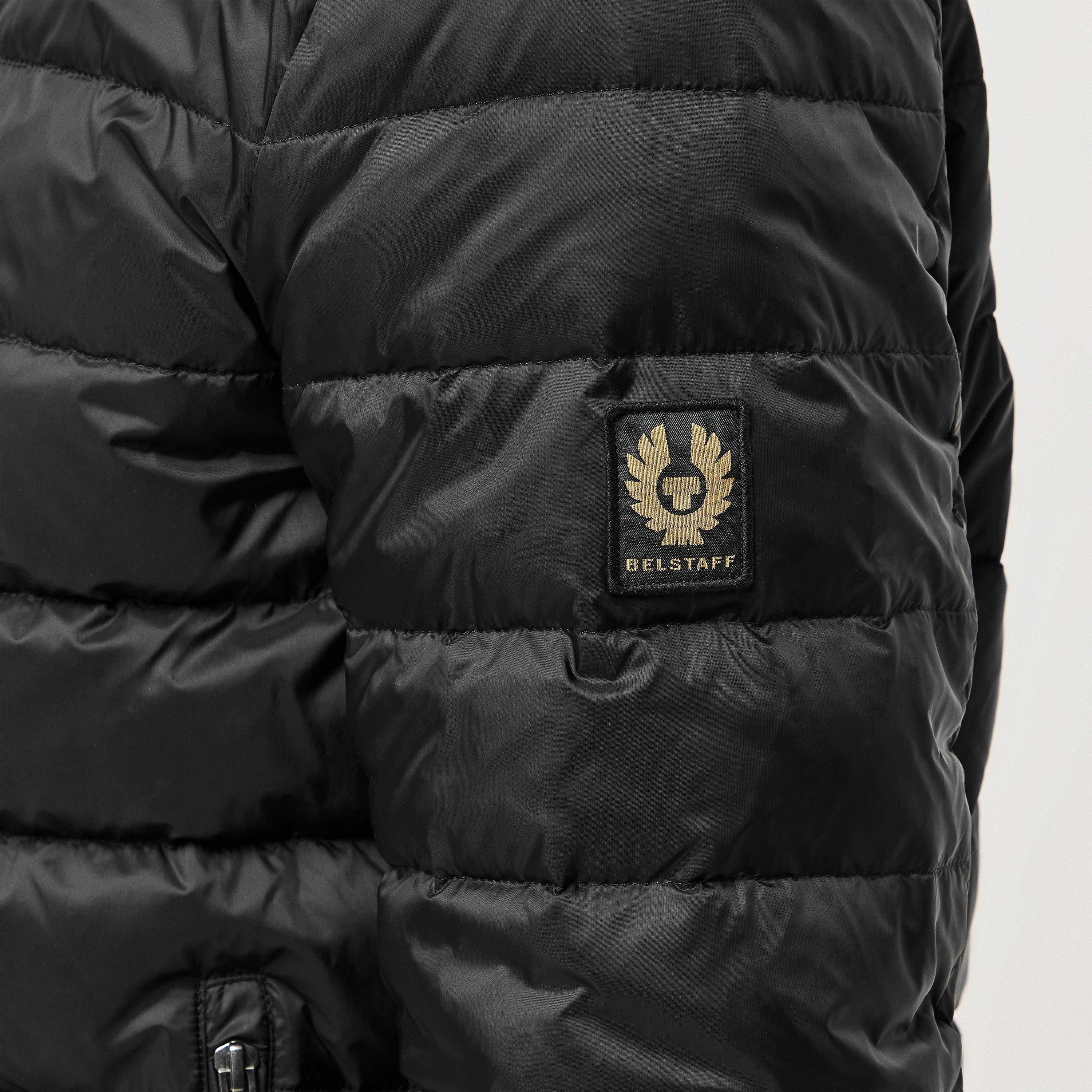 Black - Belstaff - Men's Quilted Waterproof Durable Short Puffer Jacket - 5