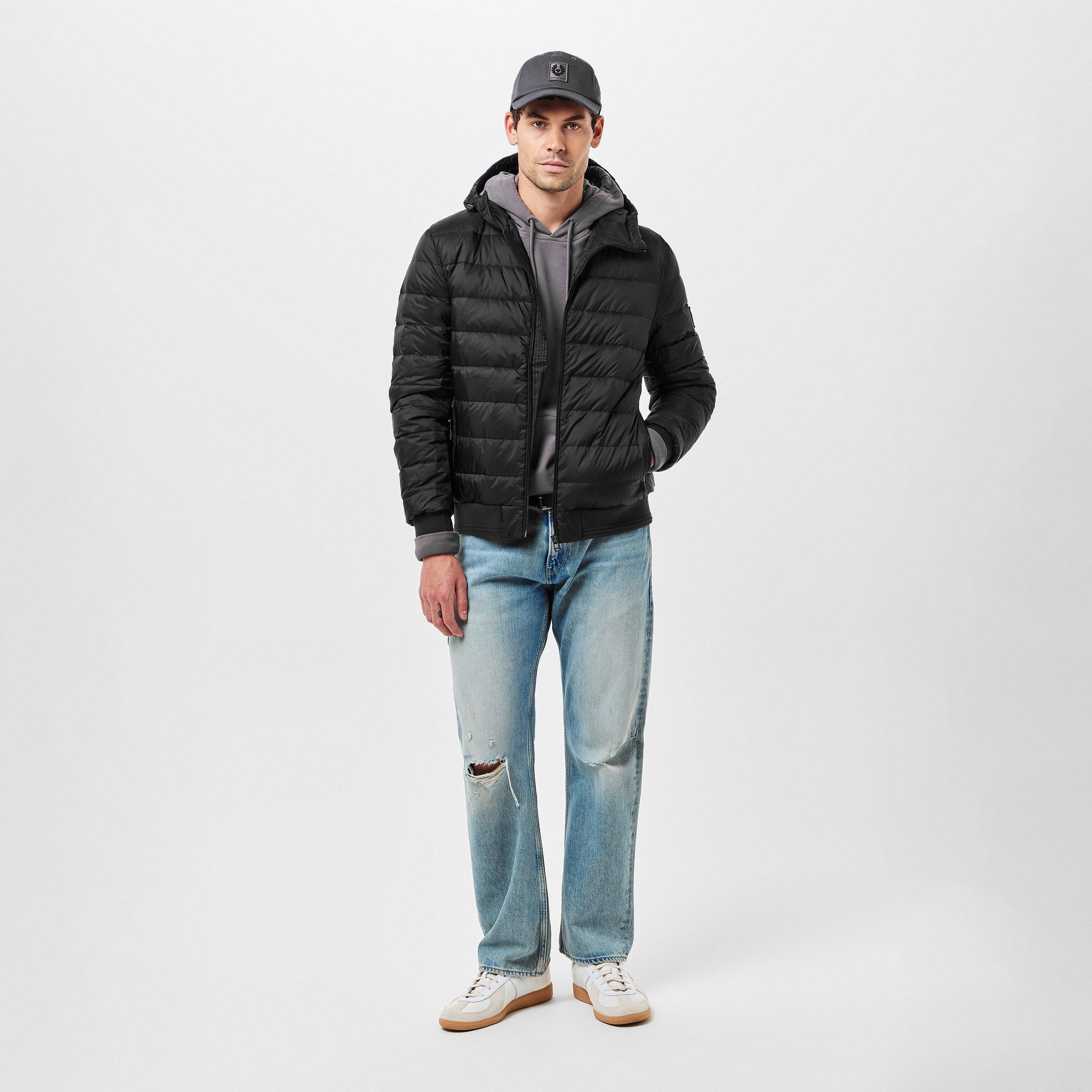 Black - Belstaff - Men's Quilted Waterproof Durable Short Puffer Jacket - 6