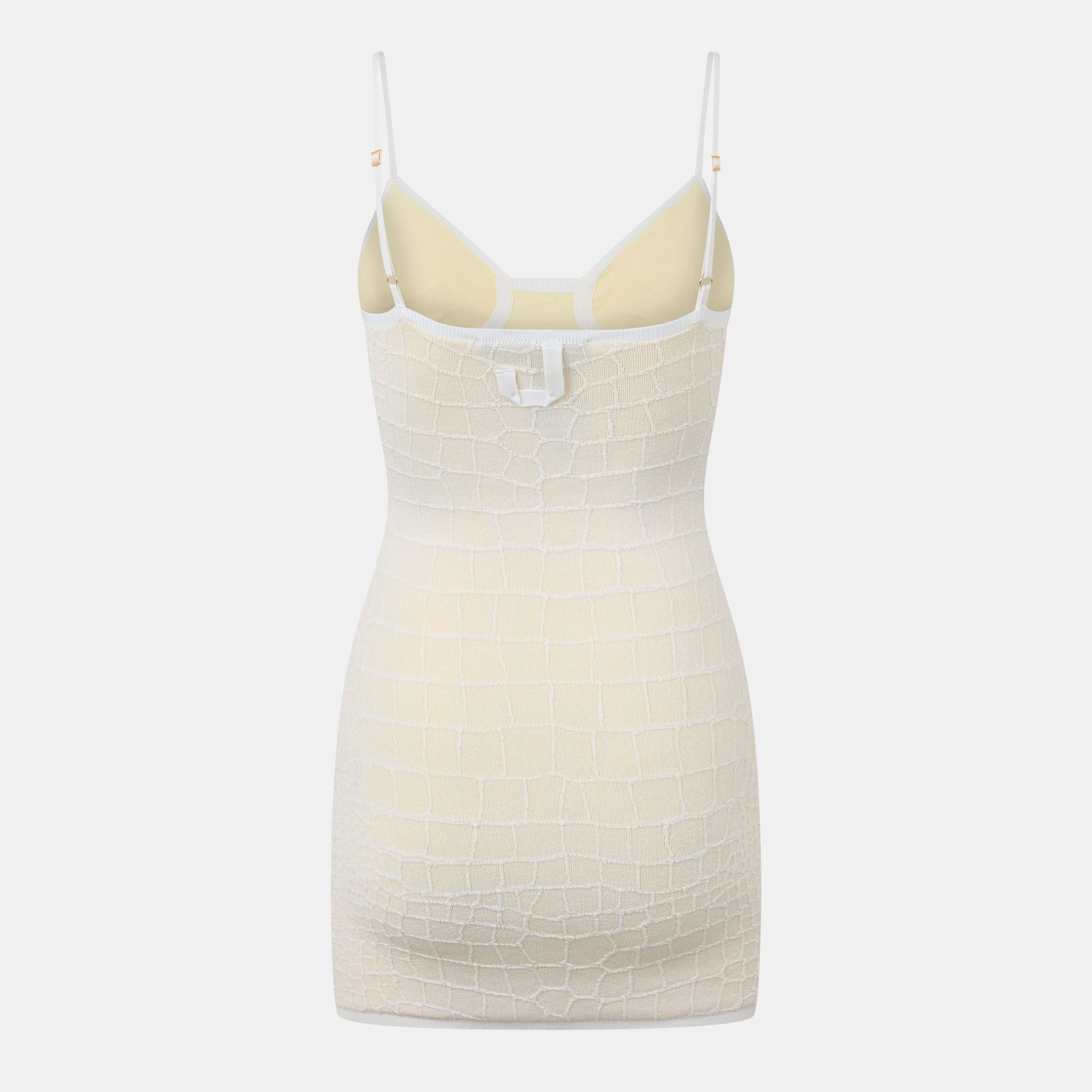 Off White - Jacquemus - Women's Jacquard Mini Dress - 2