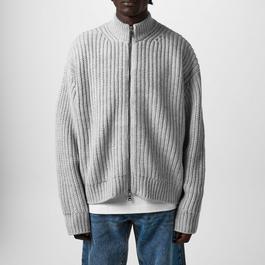 MKI MIYUKI ZOKU Chunky Rib Knit Track Jacket