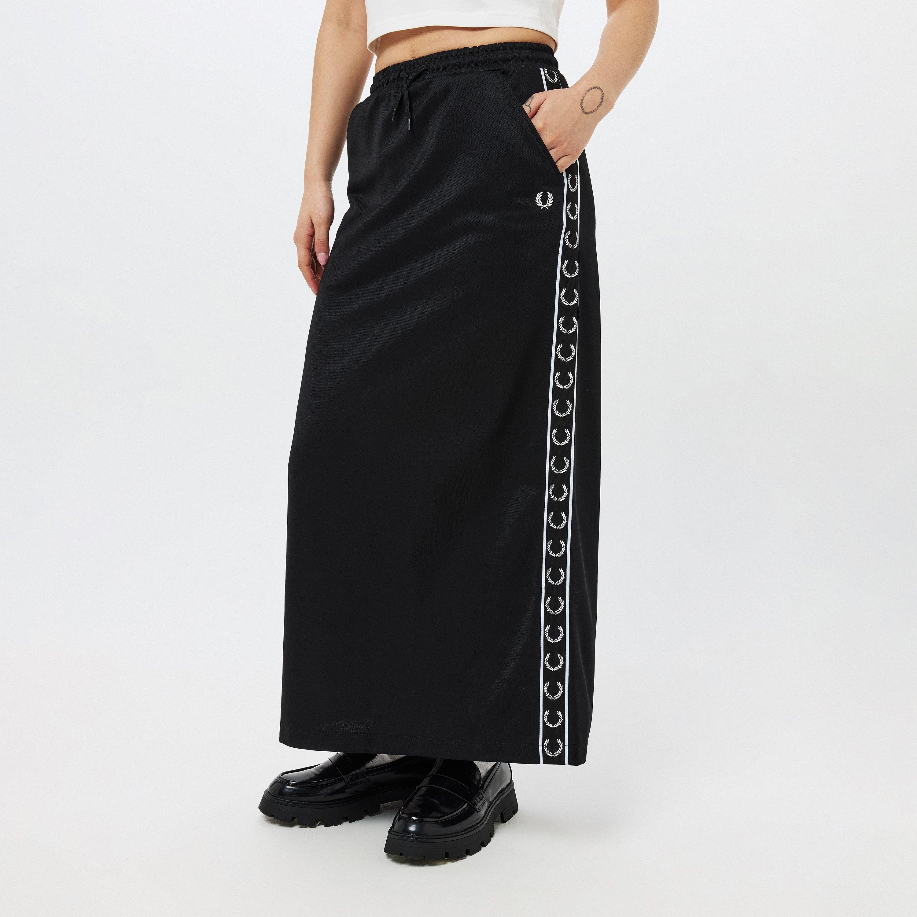BLACK - Fred Perry - Taped Maxi Skirt - 3