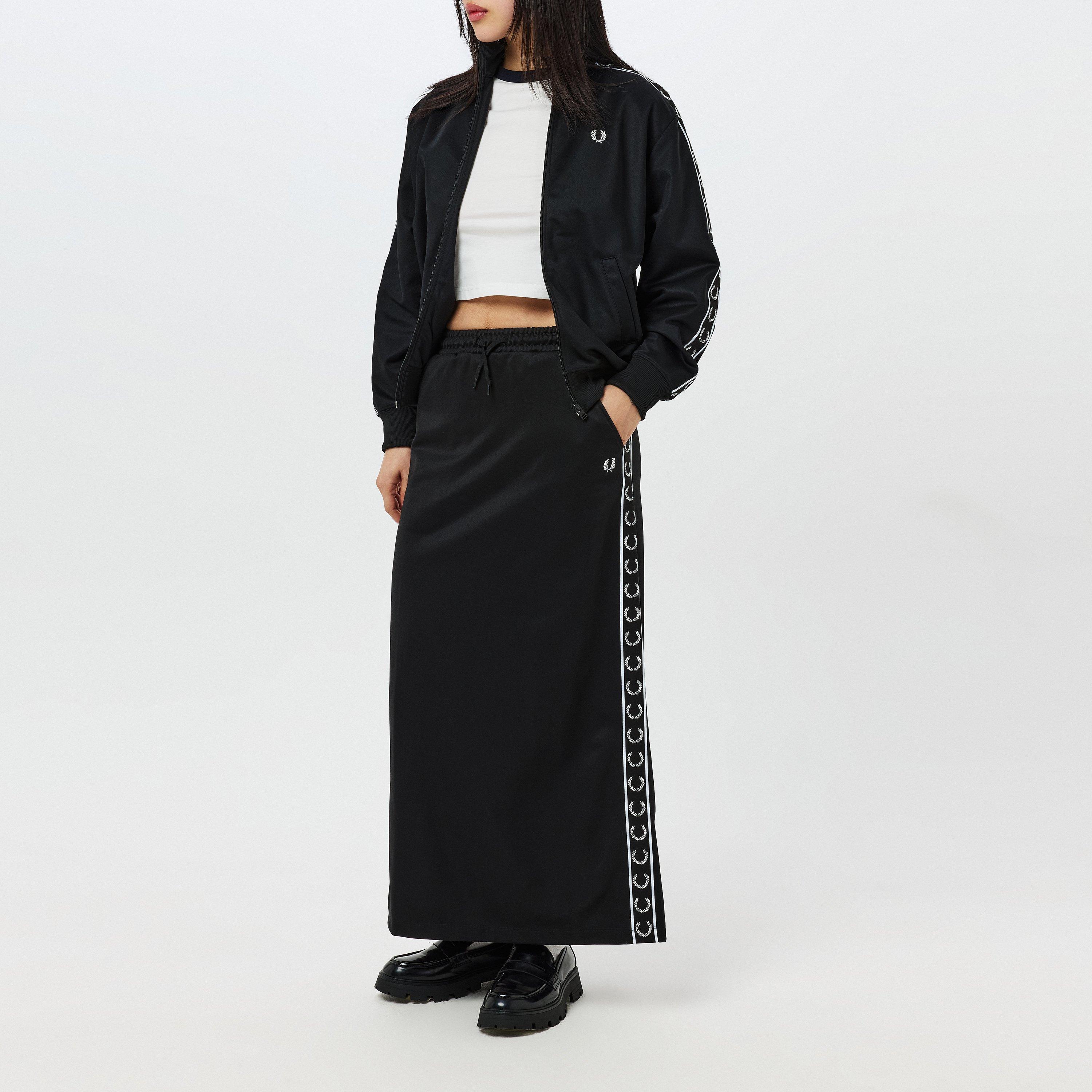 BLACK - Fred Perry - Taped Maxi Skirt - 6