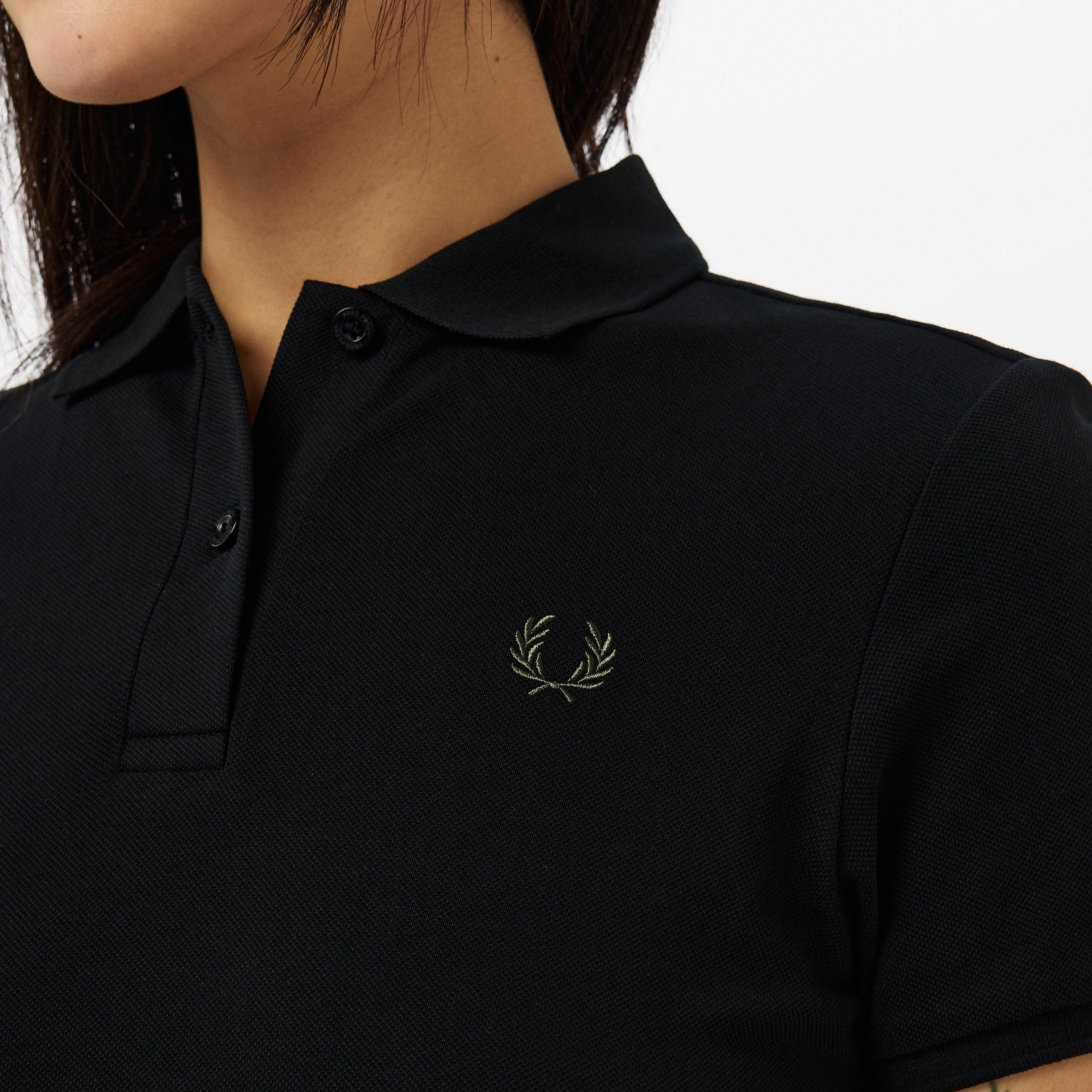 BLK/CRT GRN - Fred Perry - Shirt Day Mini Dress - 5