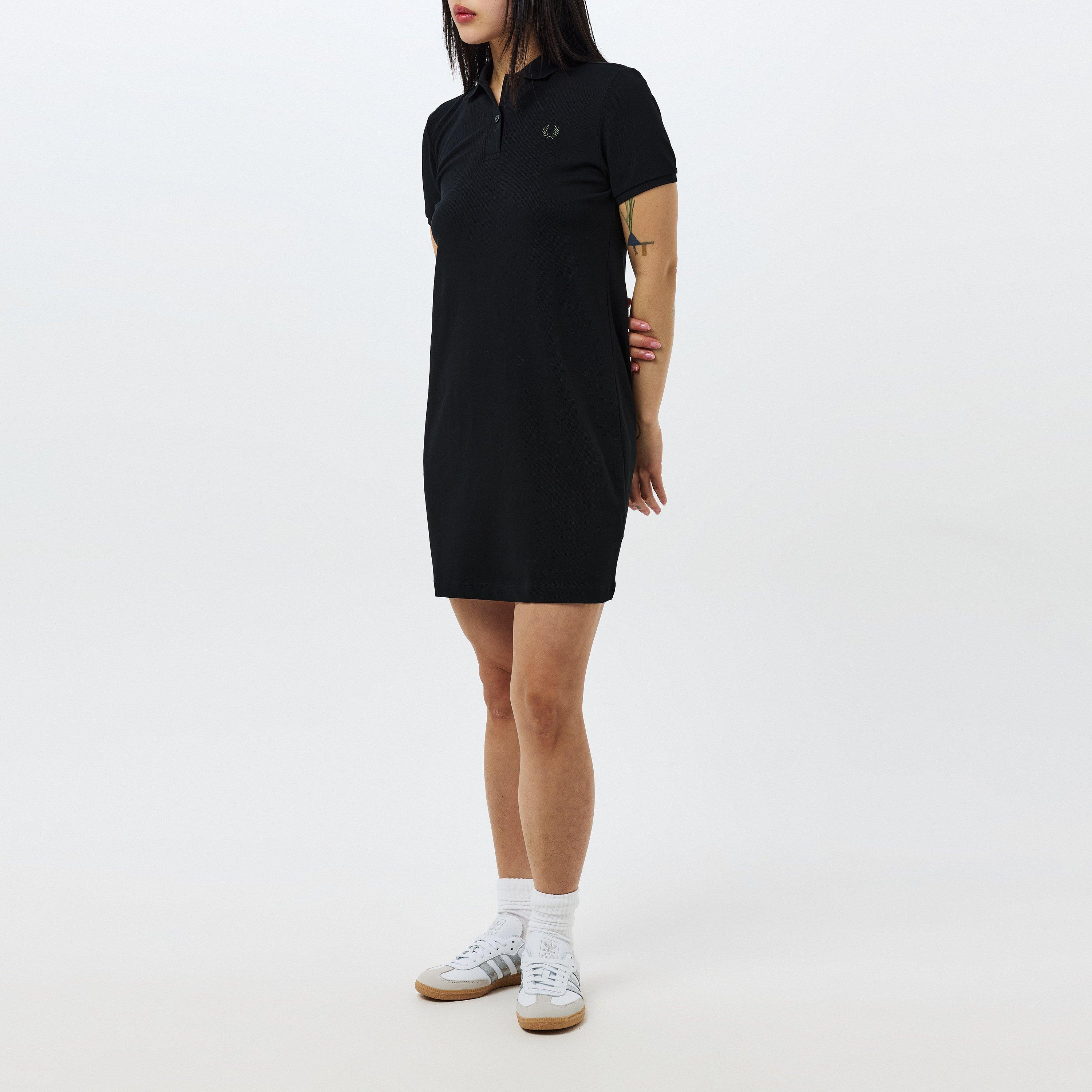 BLK/CRT GRN - Fred Perry - Shirt Day Mini Dress - 6