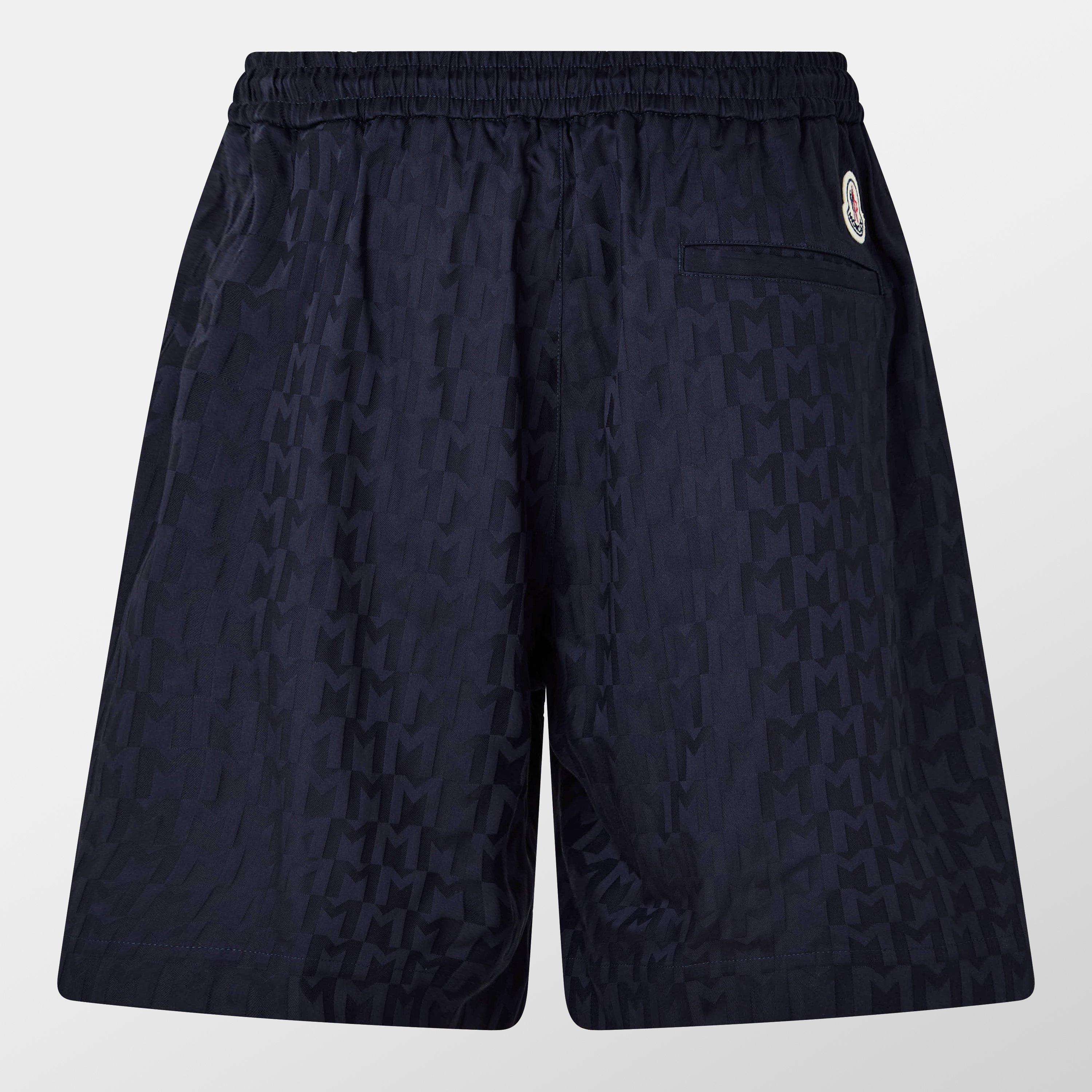 Navy F77 - Moncler - Monogram Shorts - 2