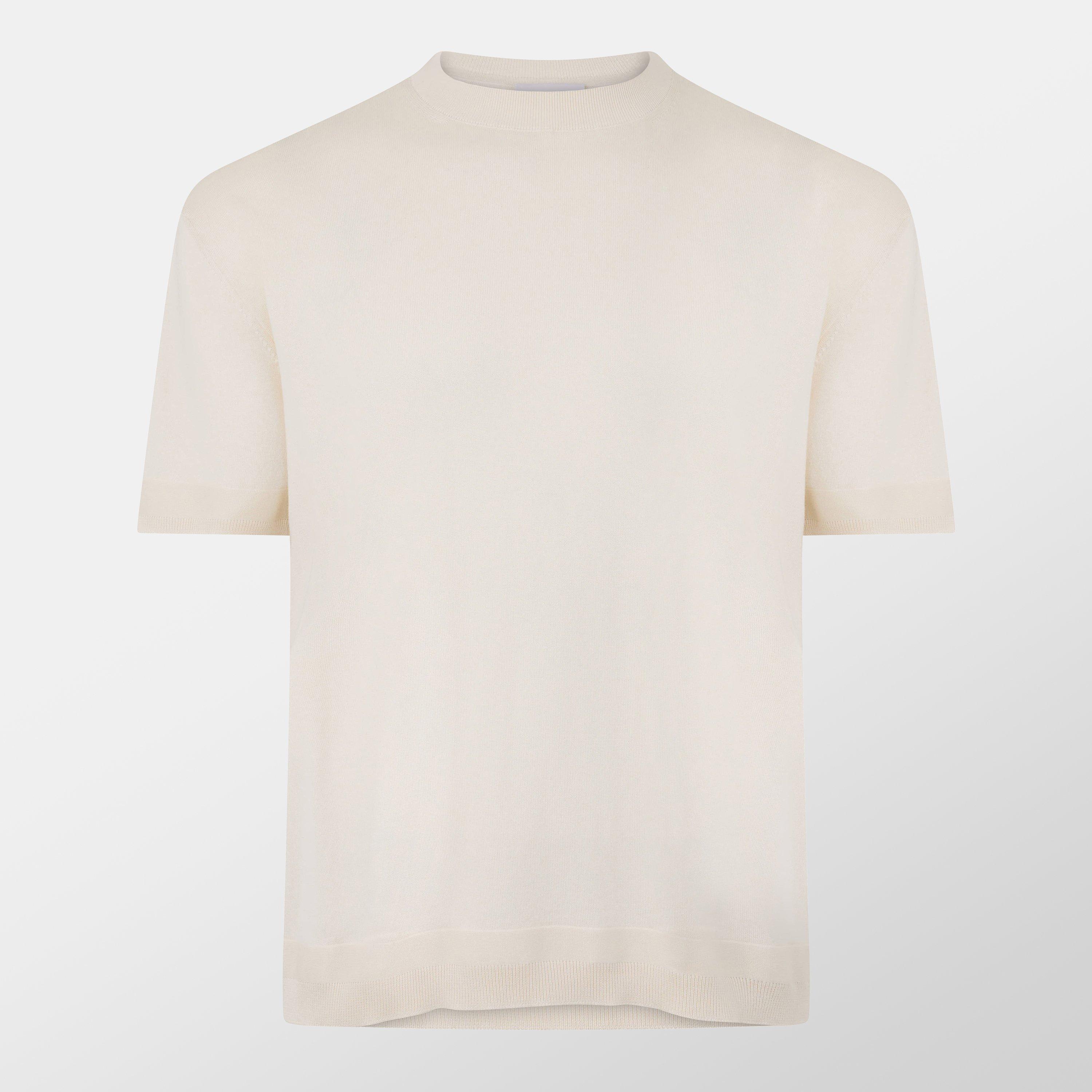 Moncler Knit T-Shirt - White 034 - XL