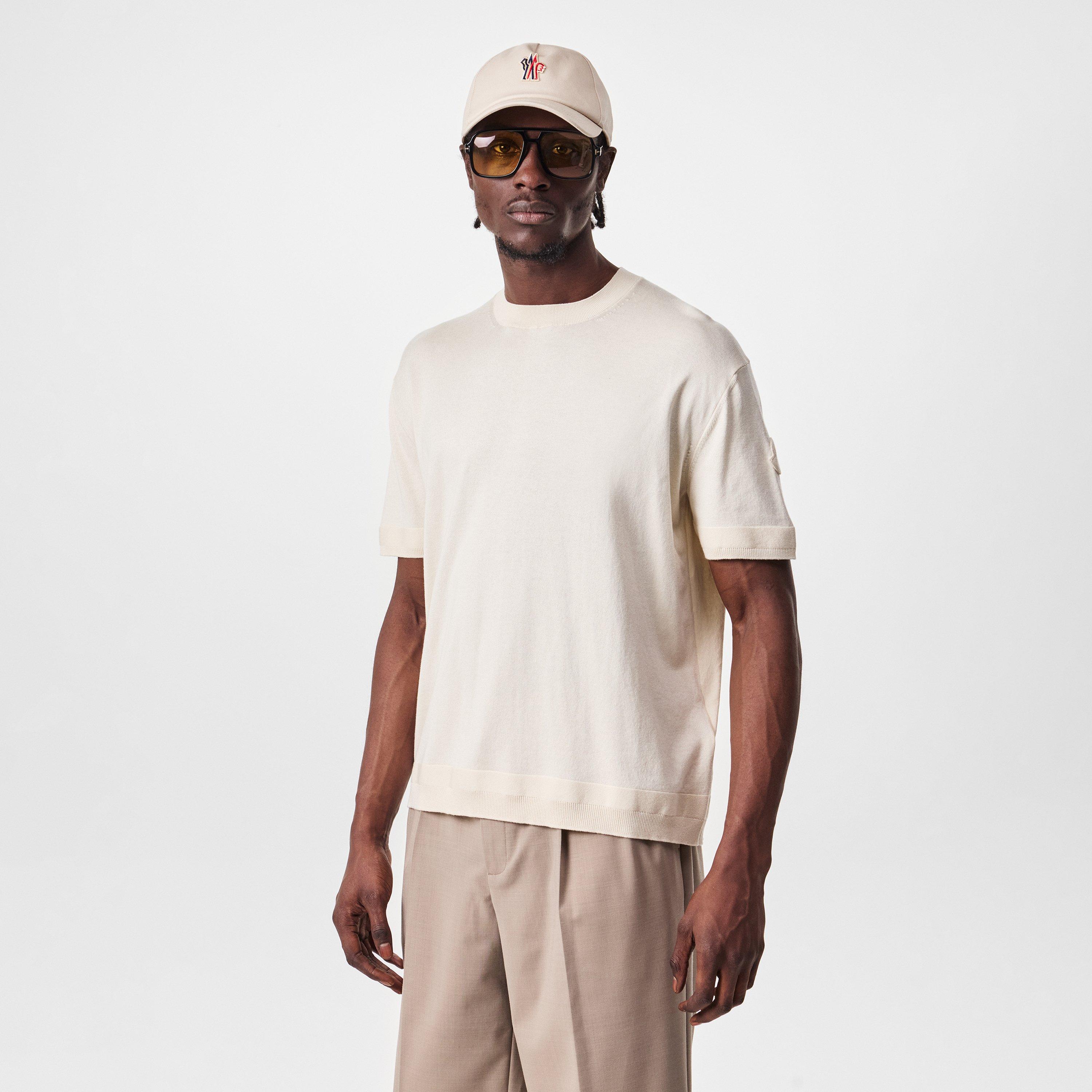 White 034 - Moncler - Knit T-Shirt - 3