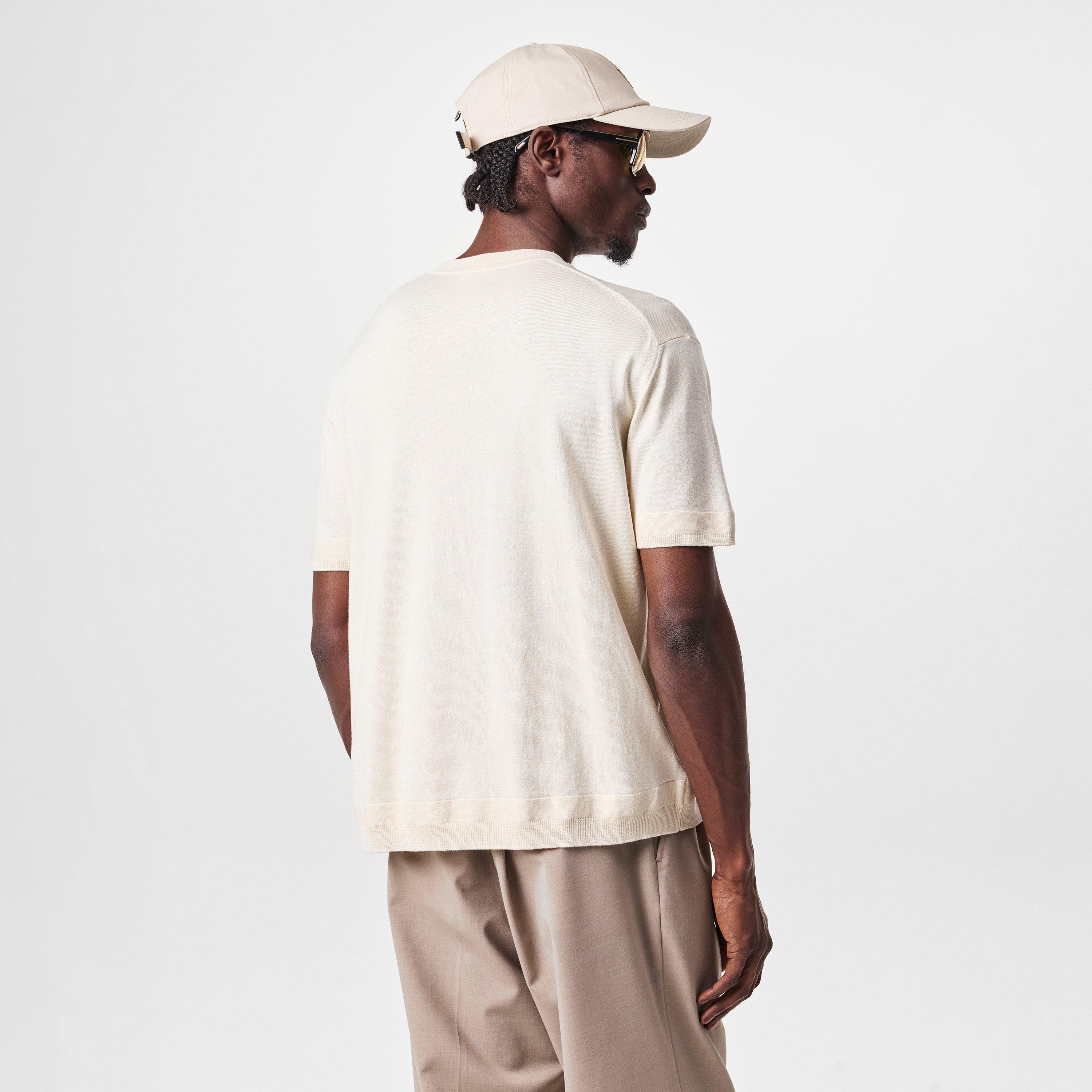White 034 - Moncler - Knit T-Shirt - 4