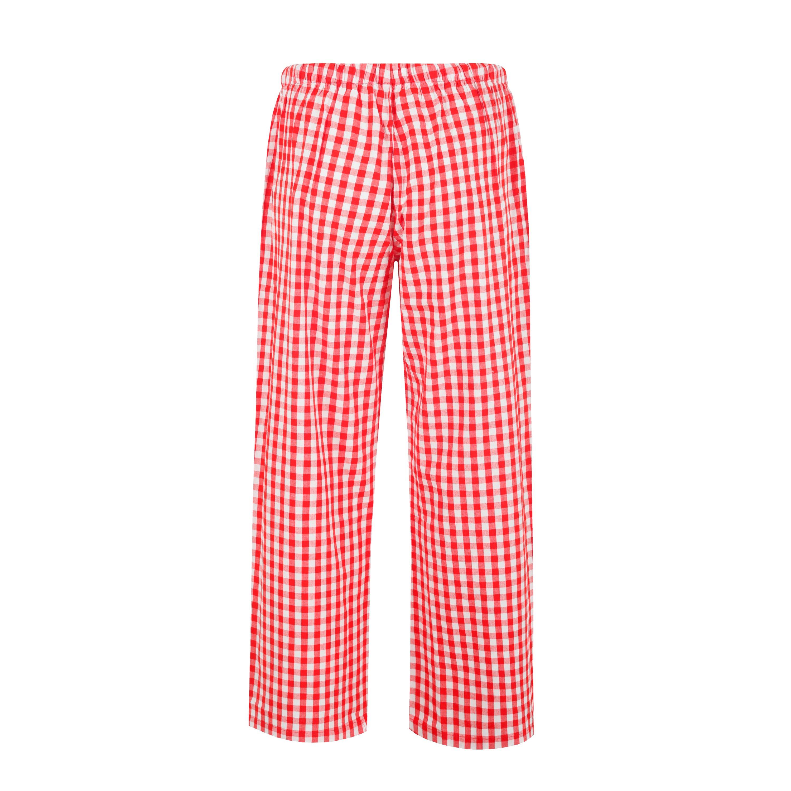 Rød/Hvid - Linea - Pyjama Trousers - 2