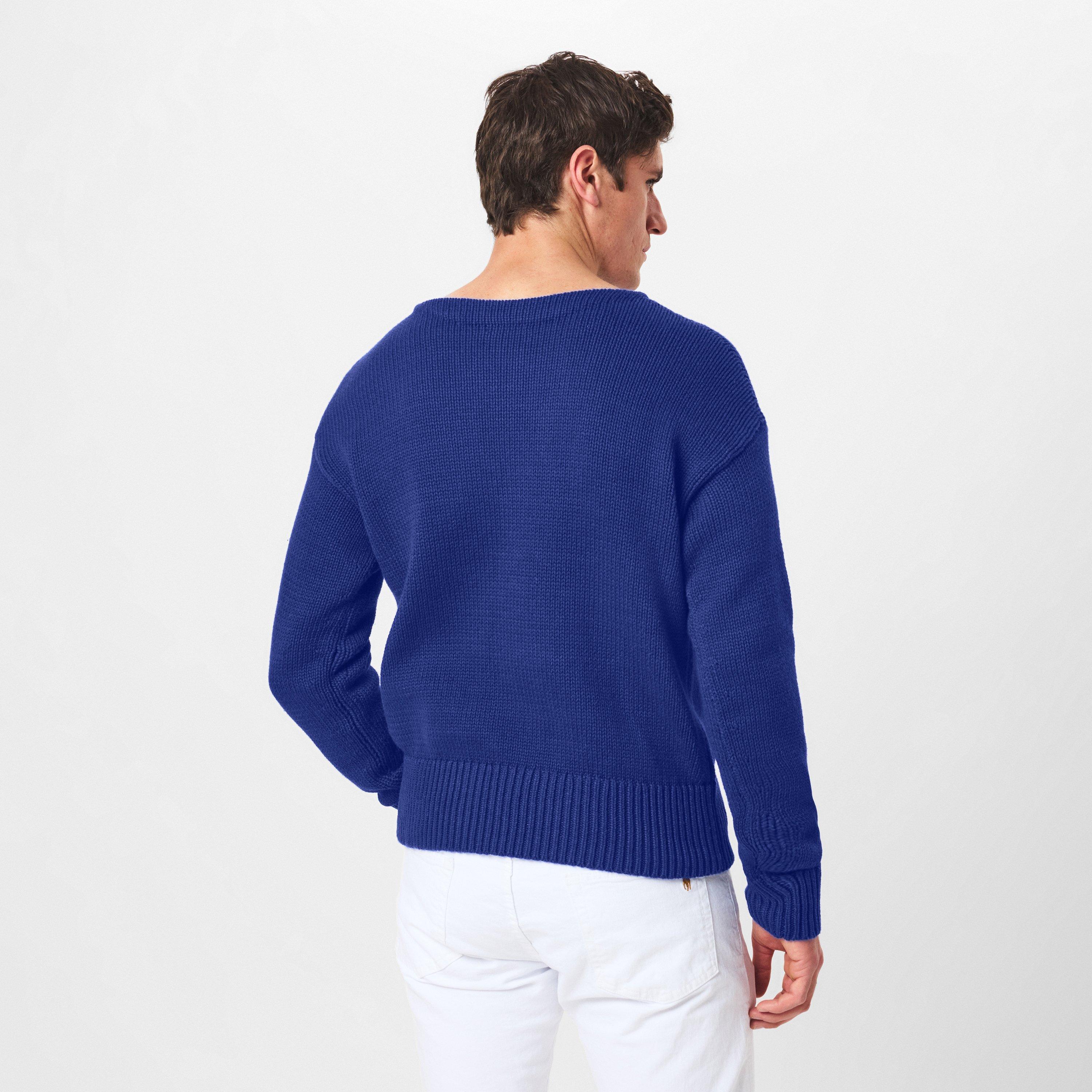 Blue Combo - Polo Ralph Lauren - Men's Crew Neck Jumper - 4