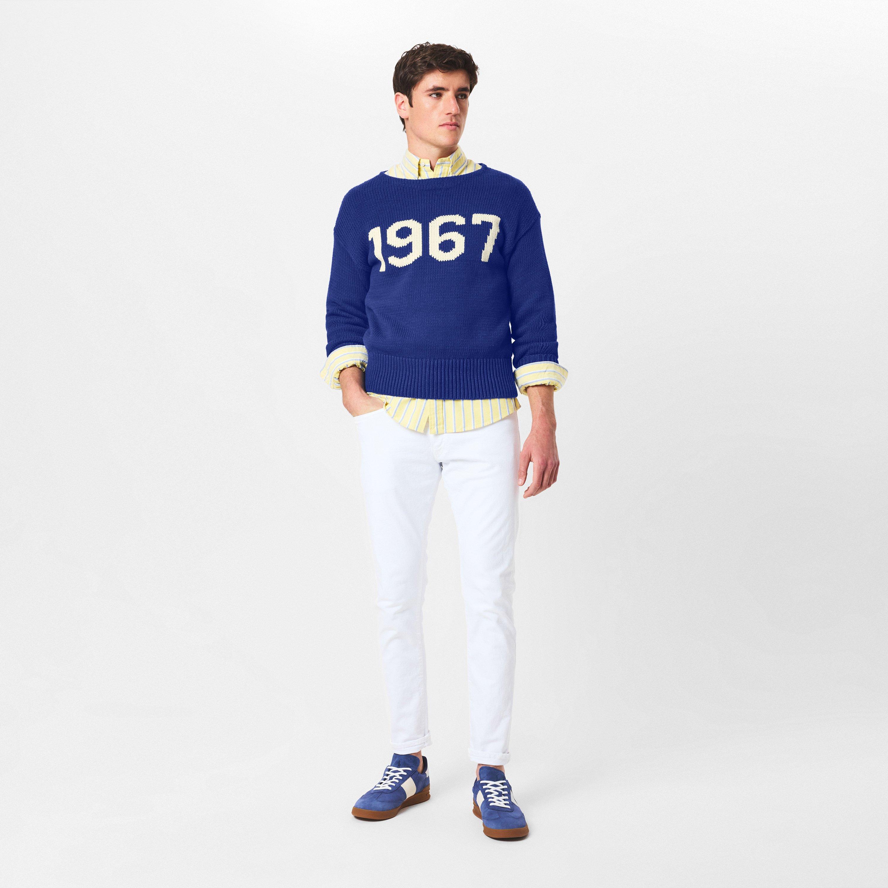 Blue Combo - Polo Ralph Lauren - Men's Crew Neck Jumper - 6
