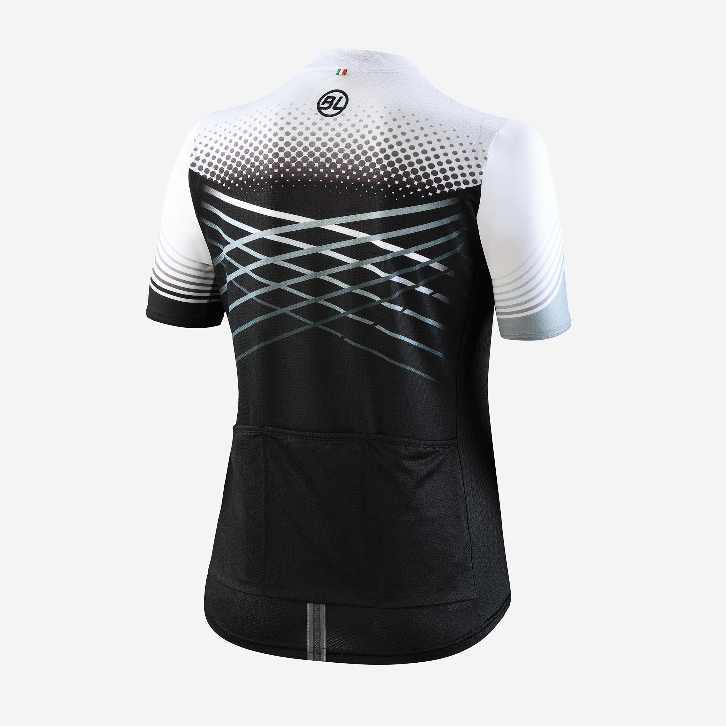 Black/White - Bicycle Line - Women's Edera MTB Short Sleeve UPF 30+ Loose Fit Short Sleeve Cycling Jersey - 2