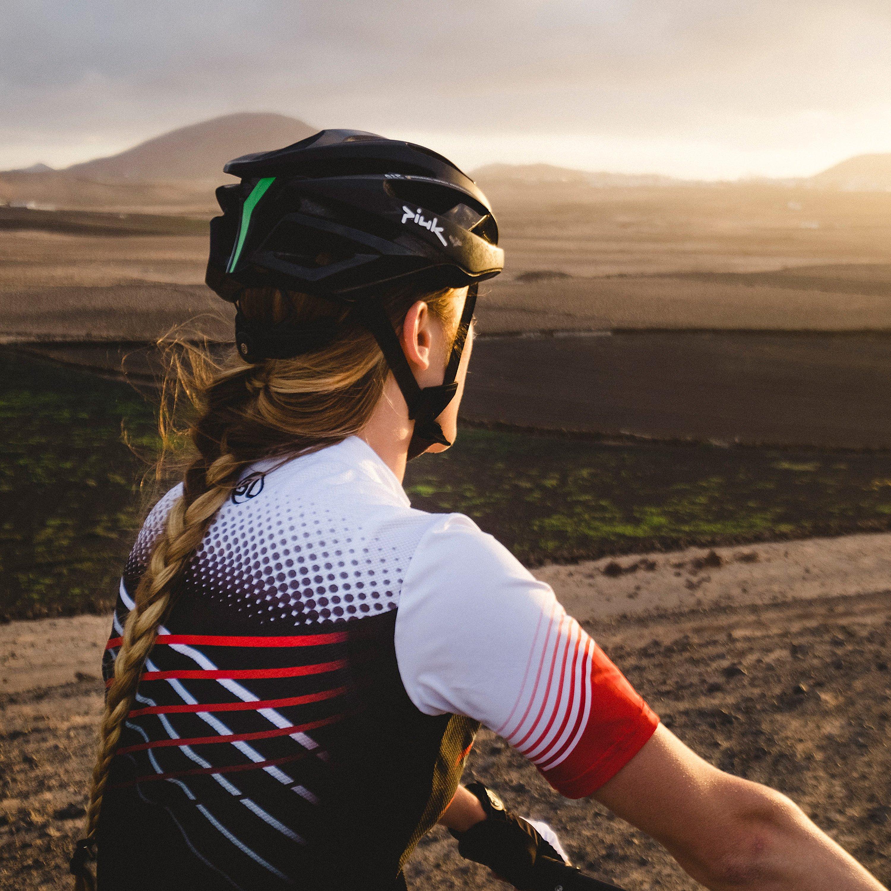 Black/Red - Bicycle Line - Women's Edera MTB Short Sleeve UPF 30+ Loose Fit Short Sleeve Cycling Jersey - 4