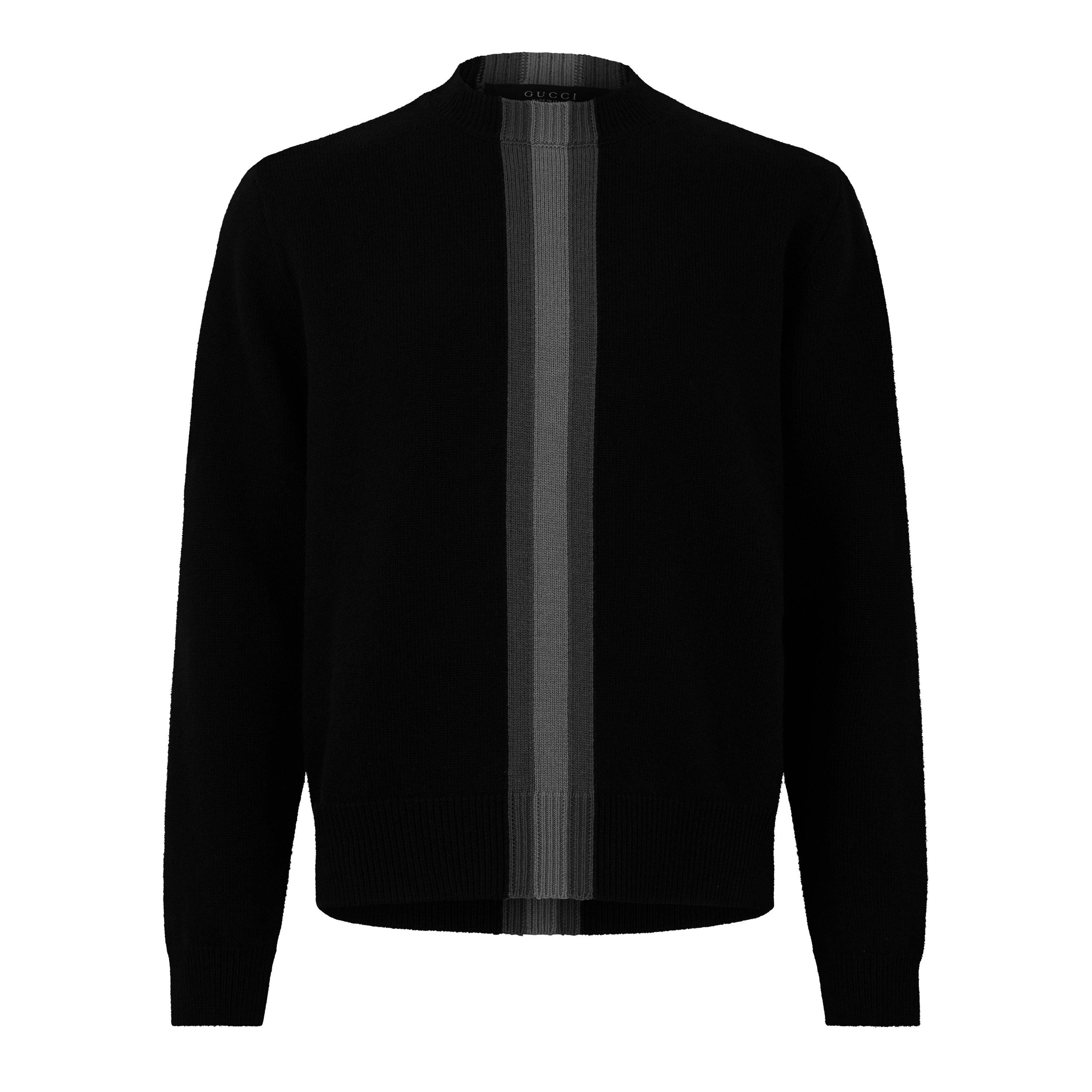 Black/Grey - Gucci - Gucci Tonal Web Knit Sn64 - 1