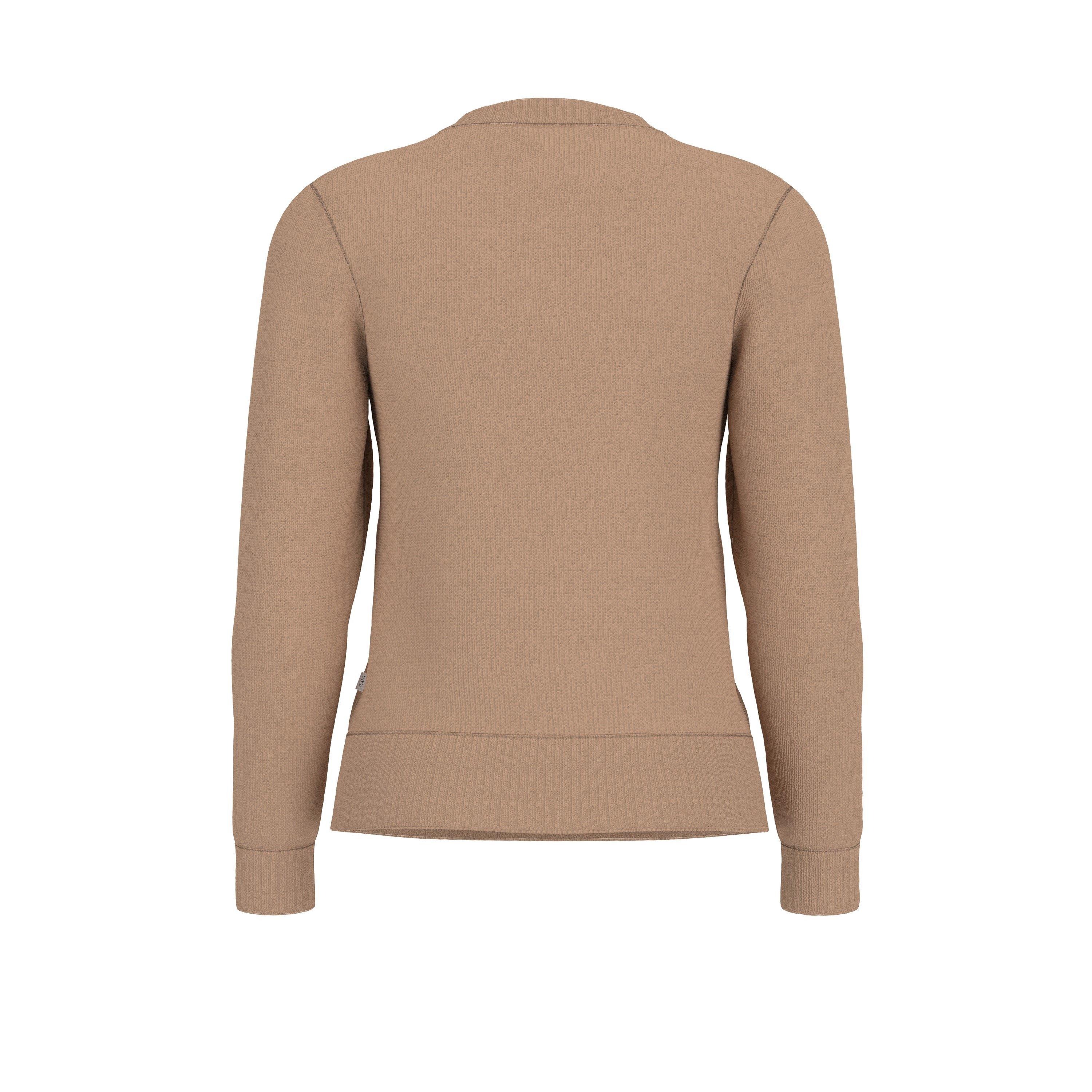 Bruine Havermout - Guess - Women's Intarsia Knitted Crew Neck Jumper - 2