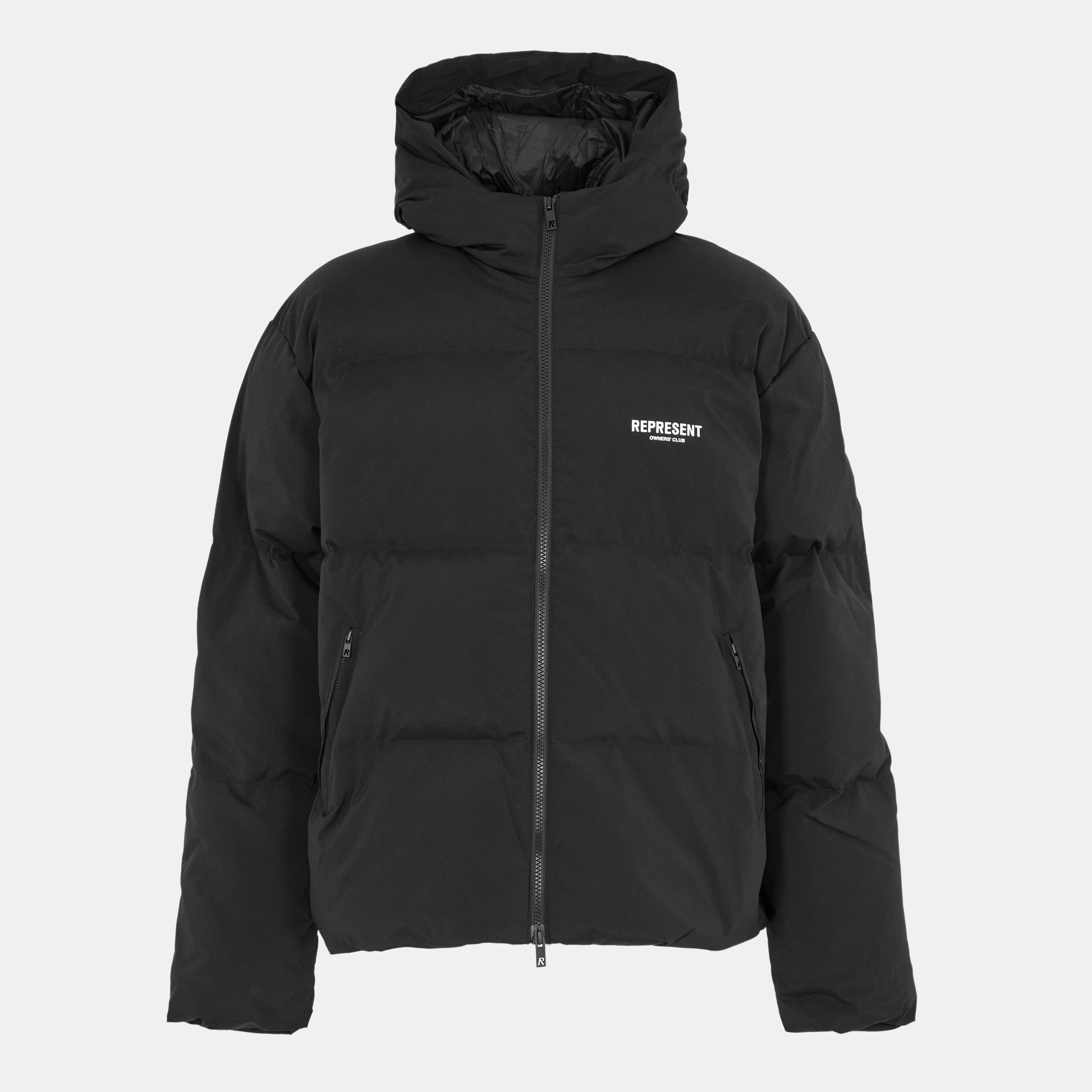 Black - Represent - Men's Quilted Insulated Short Puffer Jacket - 1