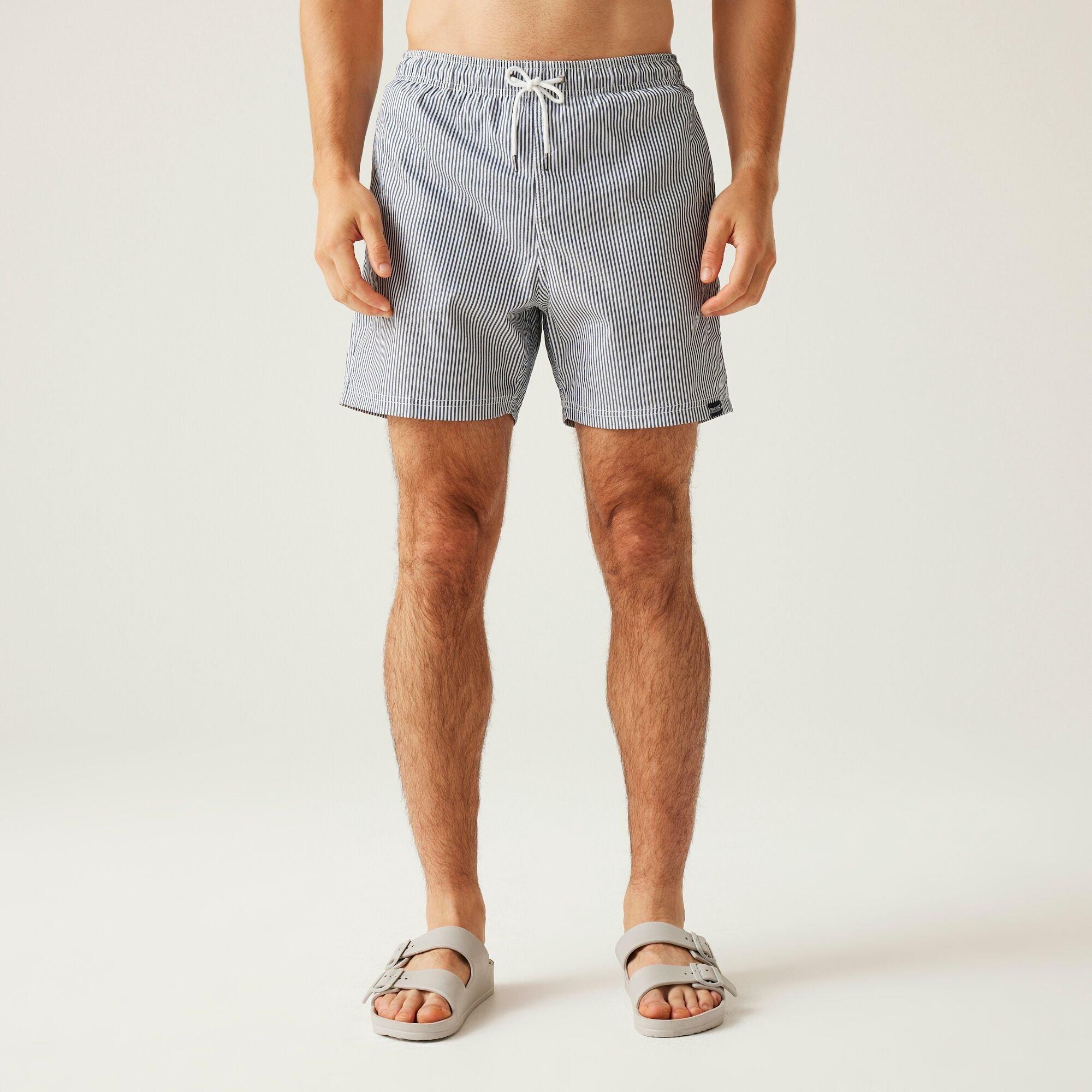 Regatta Loras Swim Shorts Navy Seersucker Stripe 3XL - Image 5